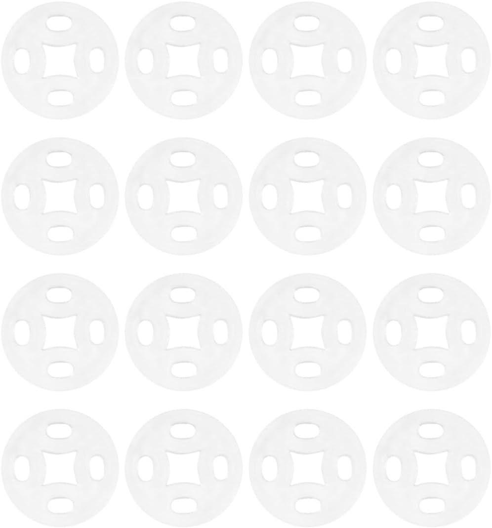 Tofficu 100Pcs Plastic Snaps for Fabric, round Buttons 10Mm, Sew on Snaps for Shirt Clothing Sewing image number 4