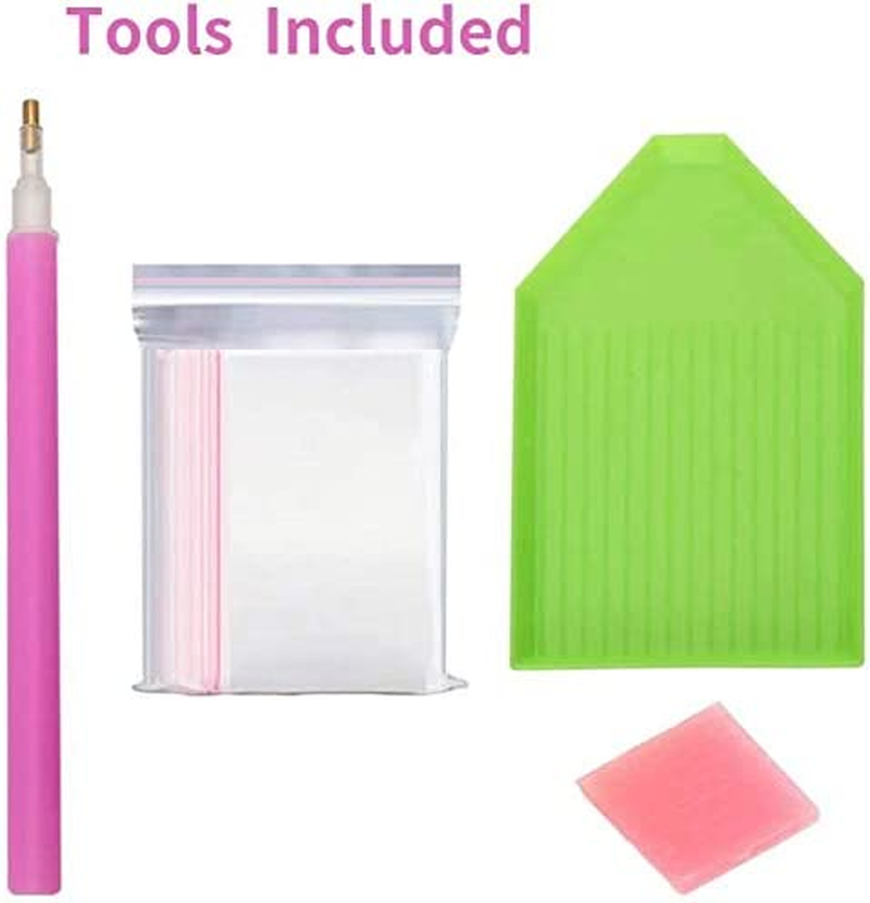 Kokowill DIY 5D Diamond Painting Kit for Adults, Full Drill Square Crystal Rhinestone Embroidery Cross Stitch Art Craft Canvas,Squirrels,11.81 X 15.75 Inch image number 4