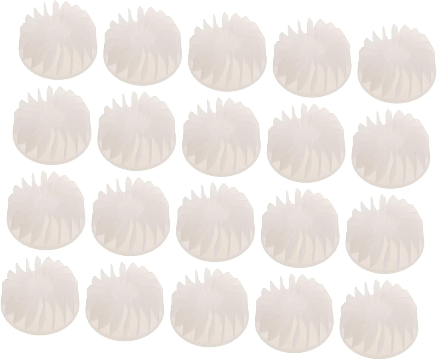 OATIPHO 20Pcs High Wind Power Hair Dryer Fan Hair Dryer Spare Parts Abs White image number 4