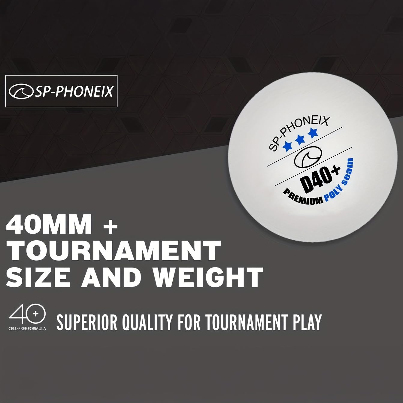 SPP 3 Star 100 PCS Table Tennis Balls Professional Pingpong Ball Training Ball 40+ Ping Pong Balls for Competition image number 3