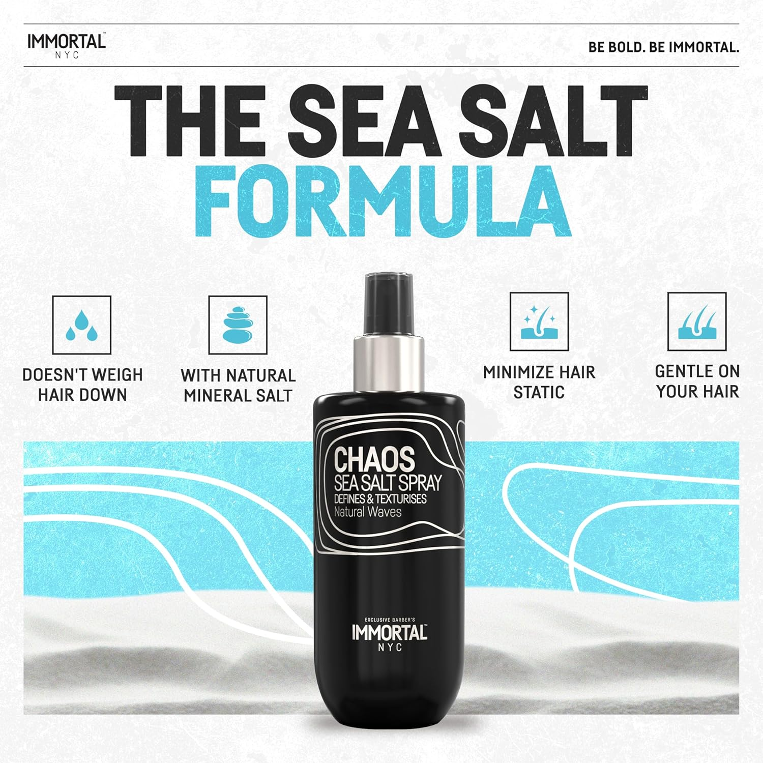 Immortal NYC Chaos Sea Salt Spray 250Ml image number 3
