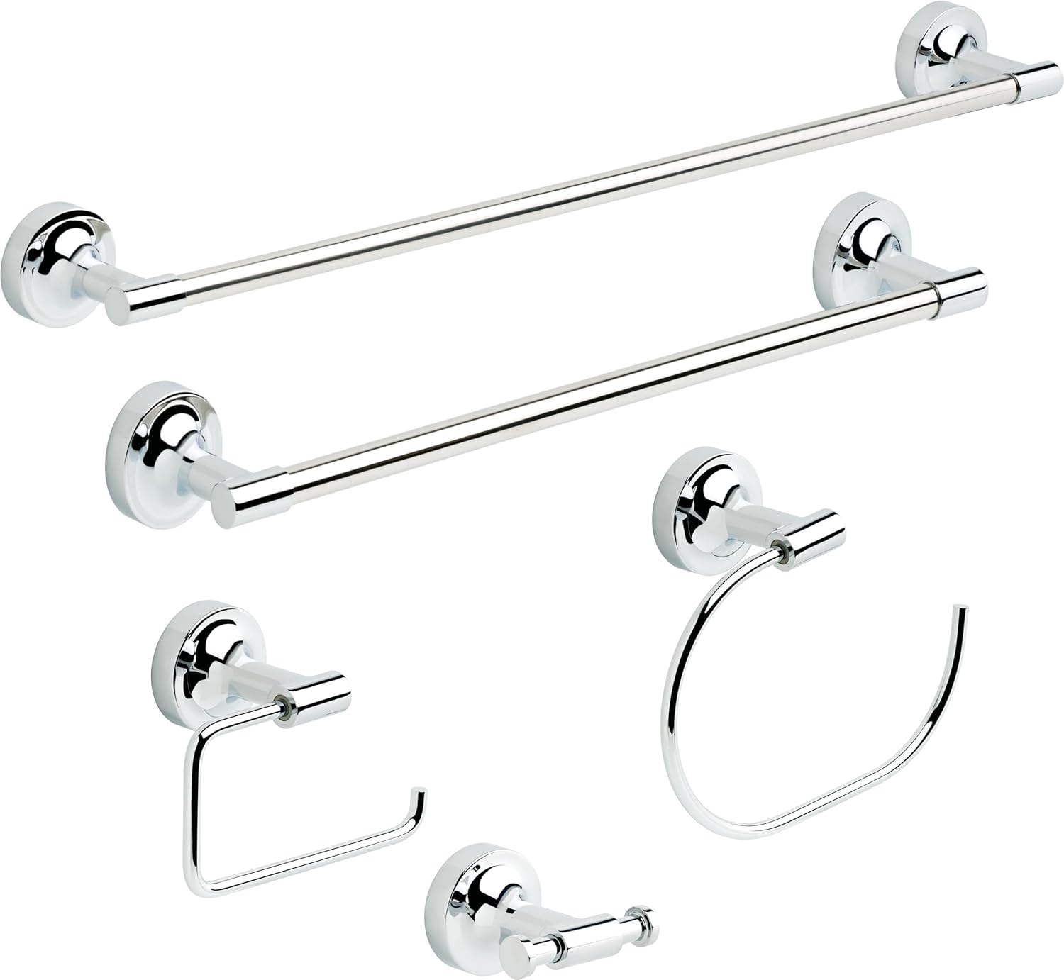 Franklin Brass VOI50-PC Voisin Toilet Tissue Paper Holder, Polished Chrome image number 3