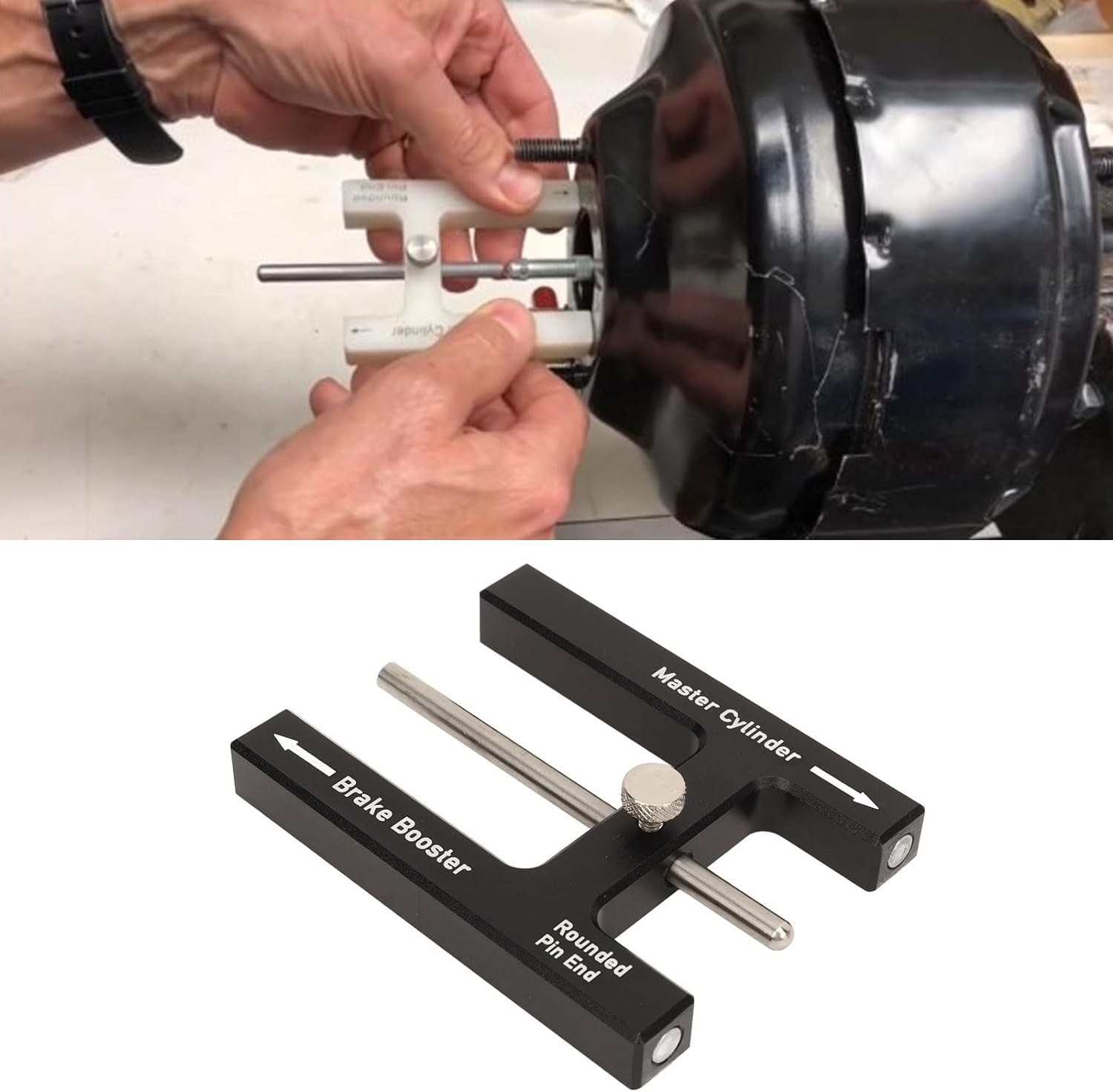 Brake Adjustment Tool, Aluminum Alloy 304 Stainless Steel, Compatible with Most Brake Boosters, Master Cylinder Length Gauge image number 4