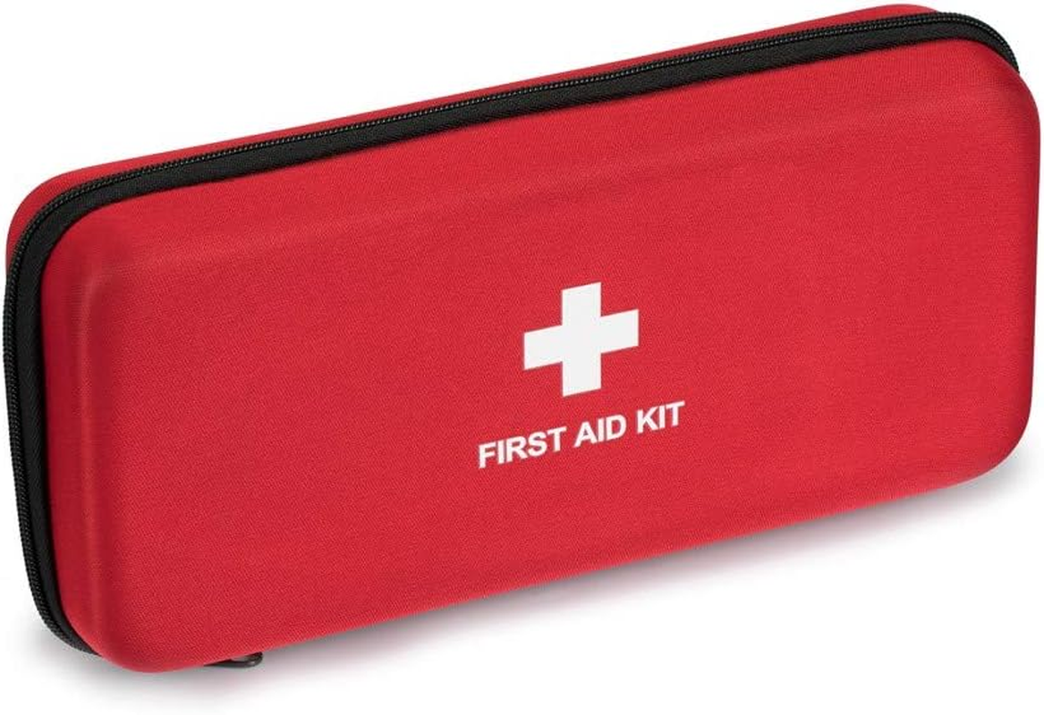 First Aid Hard Case Empty First Aid Hard Emergency Case Bags EVA Red Medical Bag for Home Health Emergency First Responder Camping Outdoors (Red Bb)