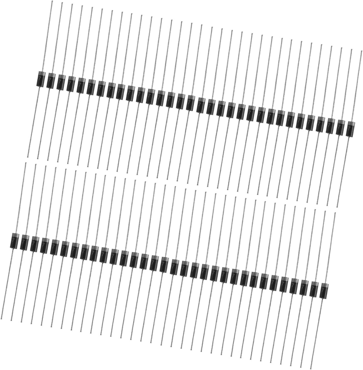 1N4007 High Voltage Rectifier Diode for 100Pcs Electronic Devices image number 2