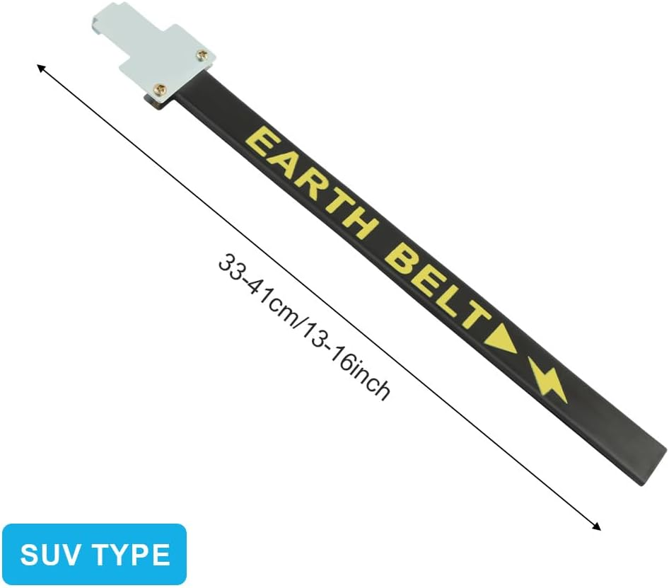 Car anti Static Strip Earth Belt Ground Wire Strap W Adjustable Ring for Car Vehicle Truck SUV RV Safe Driving, Vehicle Automobile Static Electricity with Single Copper Wire (Color:33-41Cm)