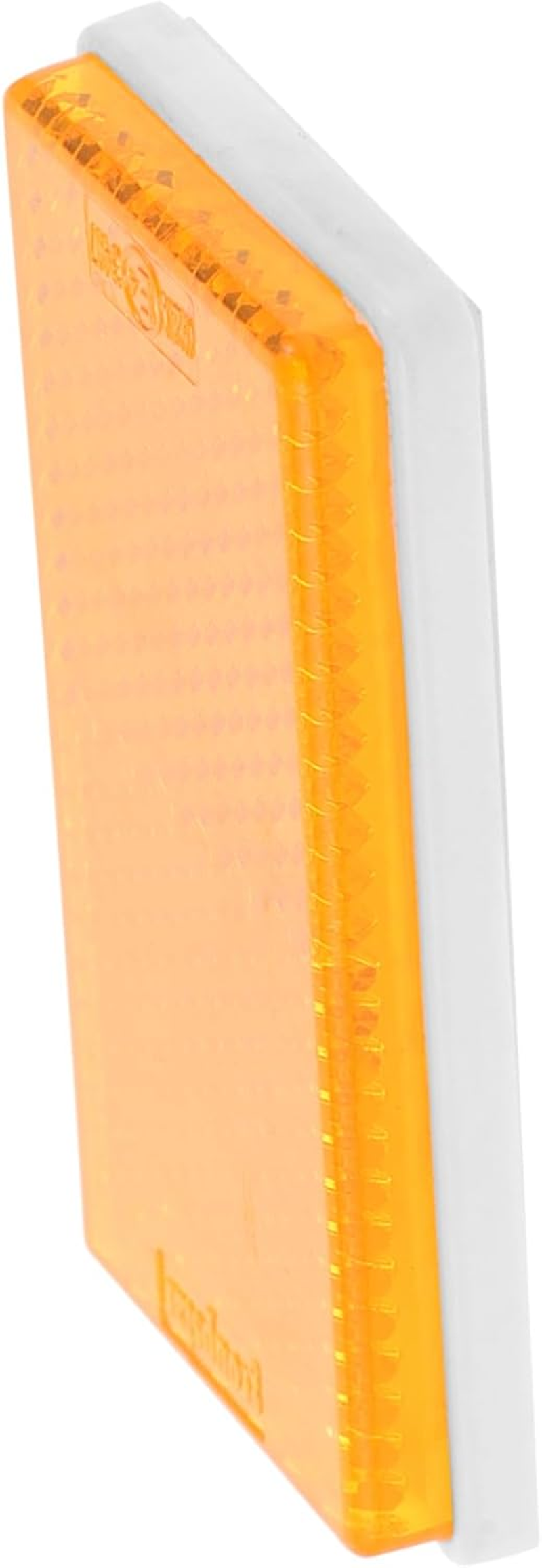 Adhesive Rectangle Reflective Sign Truck Trailer Reflector Yellow Stick-On Warning Reflectors Vehicle Safety Reflective Tape for Cars and Trucks Side Marker