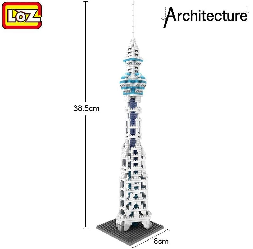 Loz Micro Blocks, Tokyo Skytree Model, Small Building Block Set, Nanoblock Compatible (650 Pcs)