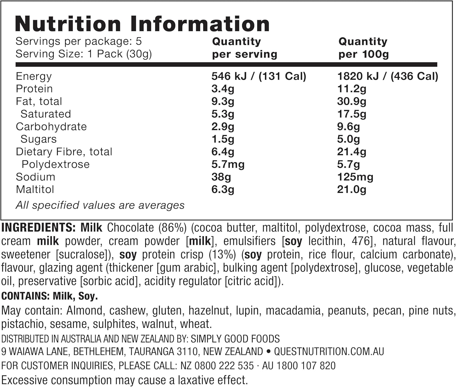 Atkins Endulge, Milk Chocolate Malt Bites, Low Sugar Treat, 5 Pack image number 3