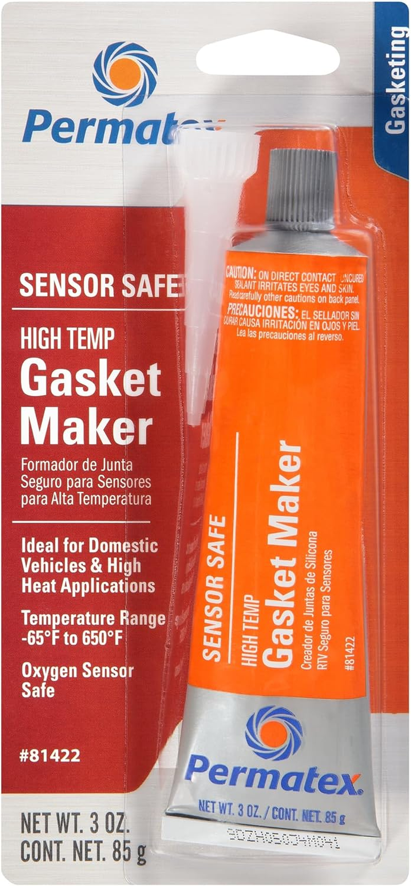 Permatex 81422 High Temp Sensor-Safe RTV Silcone Gasket Maker 85 G image number 1