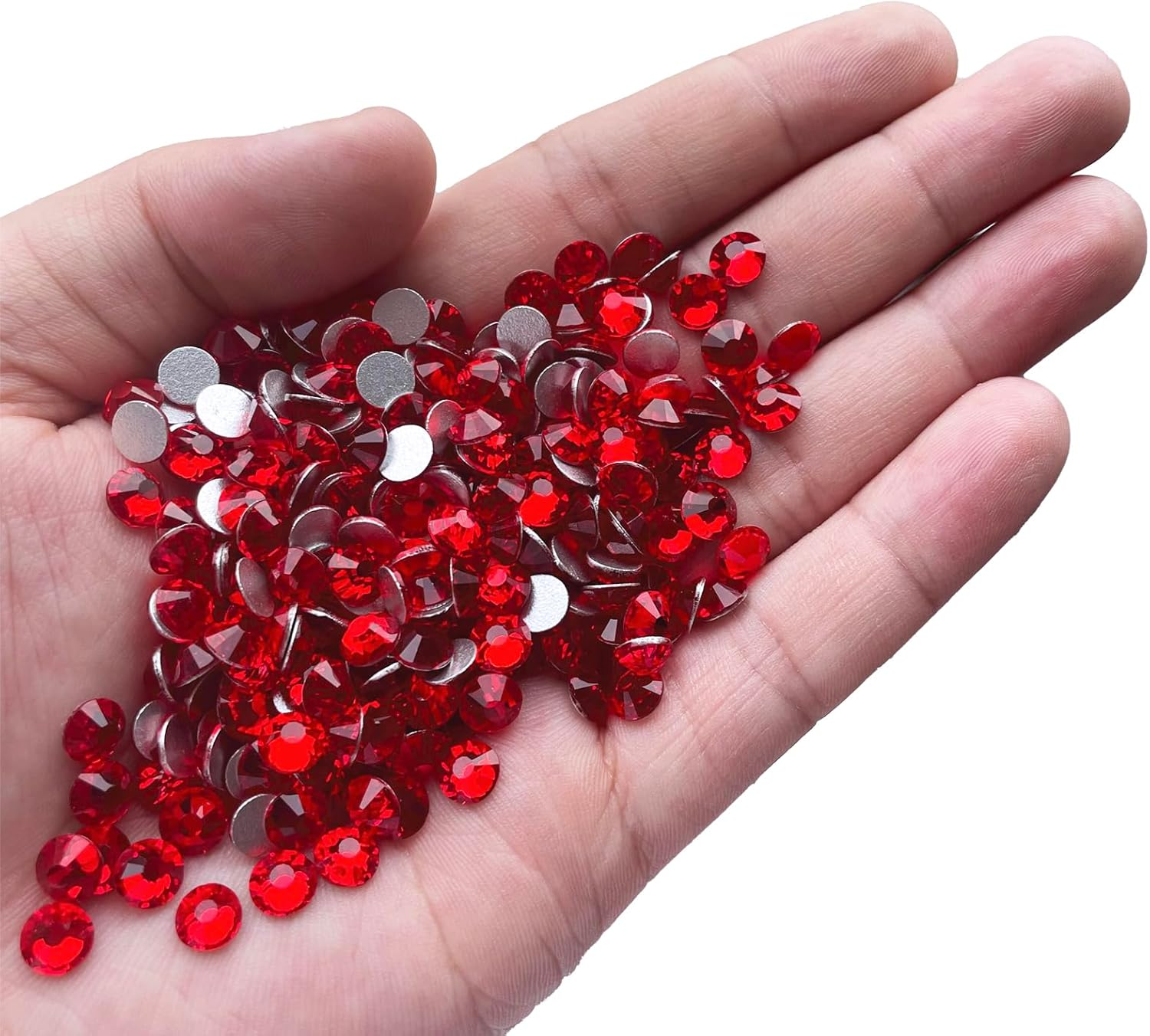 Yantuo Ss16 Light Siam Flatback Rhinestones 2880 Pcs, 20 Gross 4Mm Red Glass Rhinestone for Crafts, Costumes,Weddings,Shoes,Tumbler image number 5