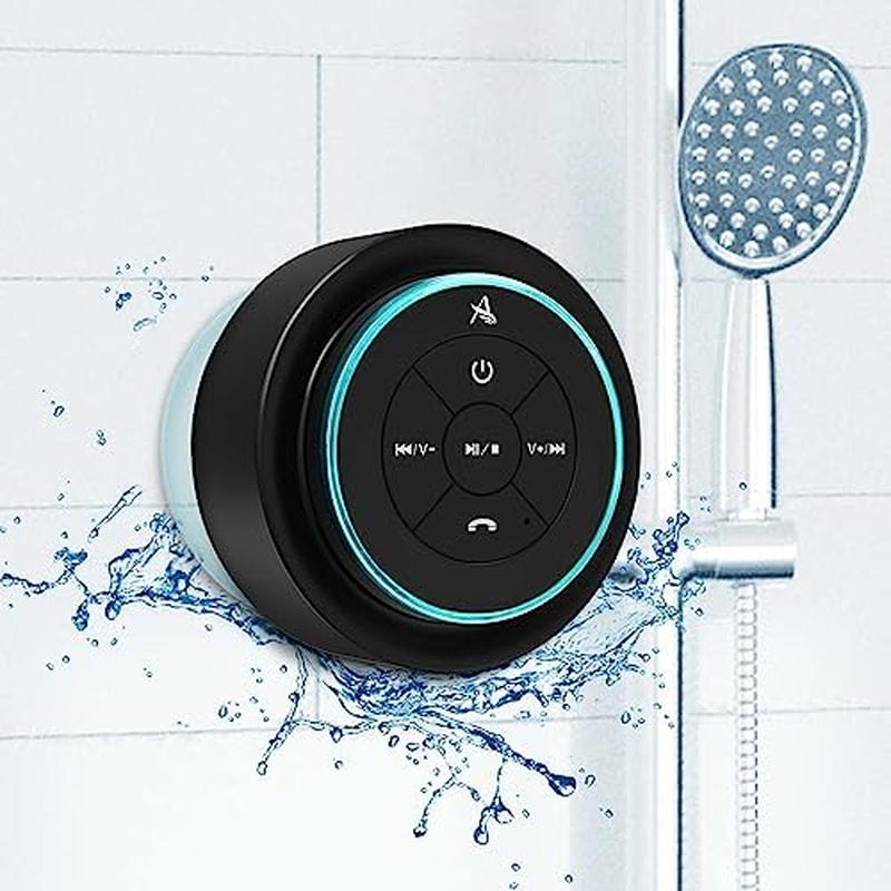 Xleader Soundangel Mate - Premium 5W Shower Speaker IPX7 Certified Waterproof Bluetooth Speaker with Suction Cup, 3D Crystal Sound & Bass, Perfect Mini Wireless Speakers for Iphone Ipad Pool Bathroom image number 3