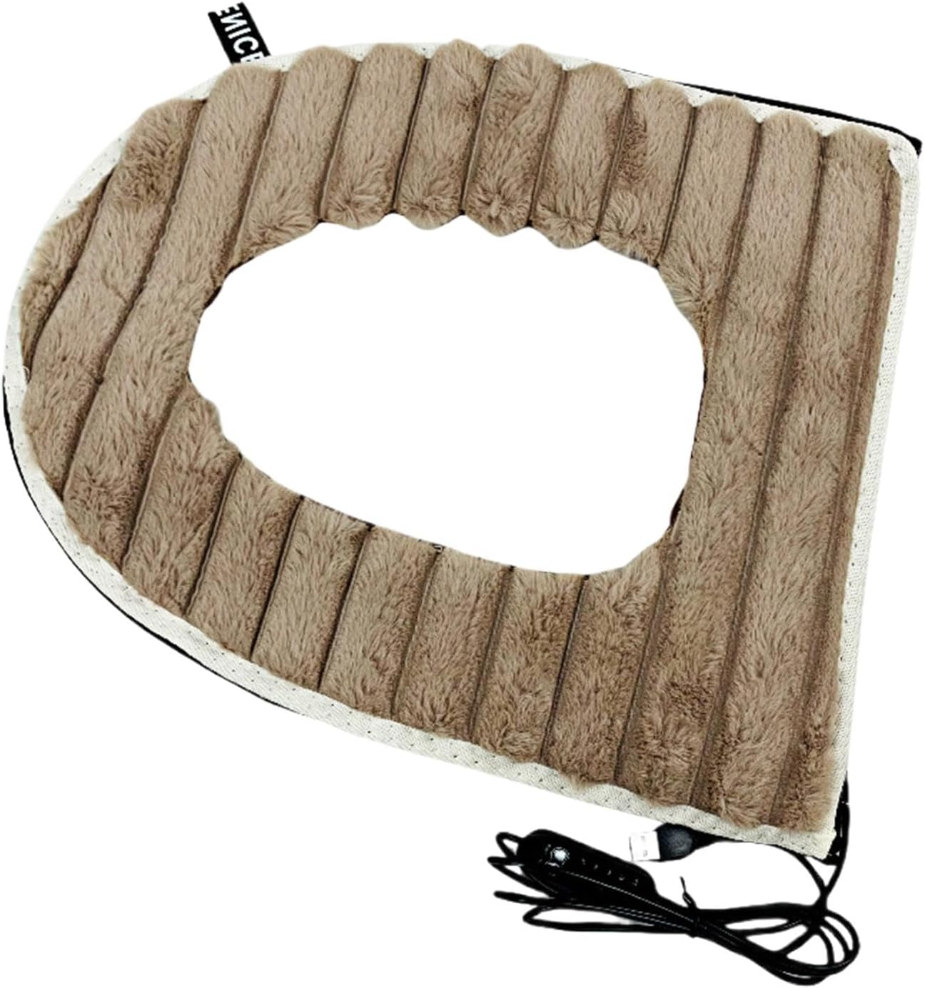 USB Heated Toilet Seat Cover | USB Powered Toilet Seat Cover | Soft Electric Heated Toilet Seat Cover, USB Powered Toilet Seat Warmer with Adjustable Temperature