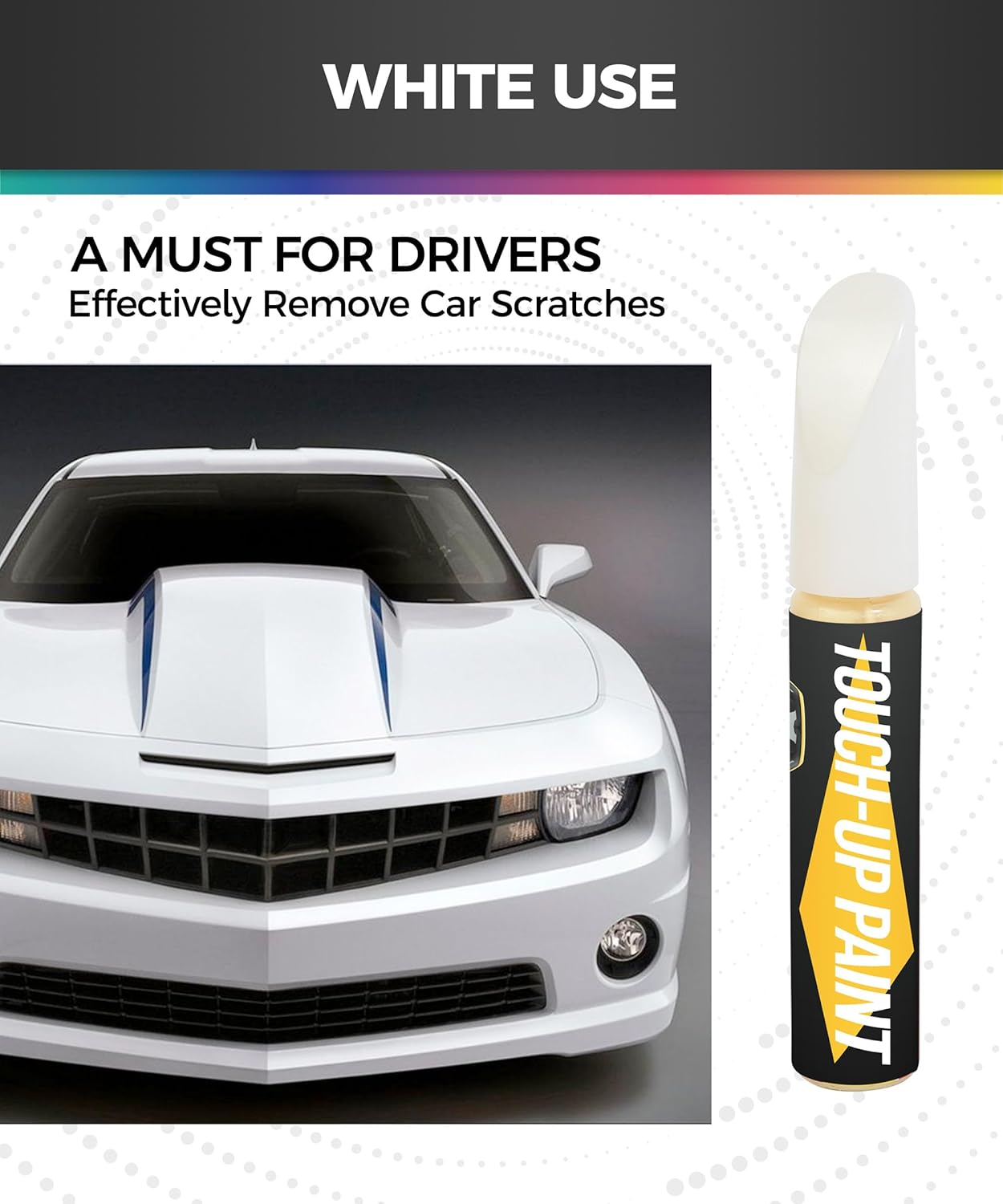 Car Paint Scratch Repair,Car Accessories Touch up Paint for Cars,Touch up Paint Pen,Car Scratch Repair,Car Touch up Paint,Paint Chip Repair,Auto Touch up Paint Cars (White) - Blue image number 5