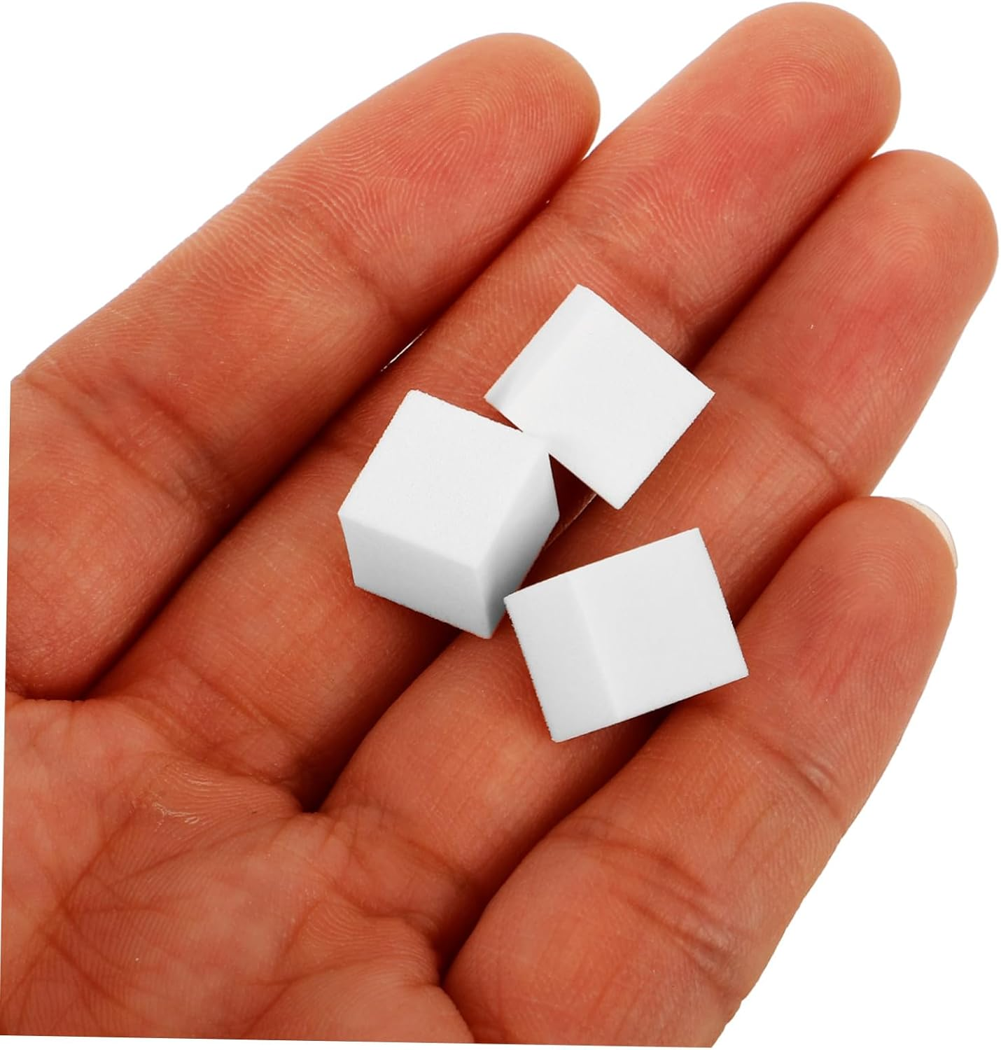 DEARMAMY 100Pcs Small Square Nail Sponges Soft Blending Makeup Sponges for Manicure Precise Mini Convenient Travel Use Nail Art Tools image number 3