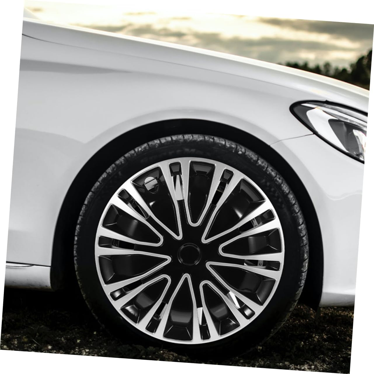 ABOOFAN 2Pcs Decorative Hubcap Car Hubcap Automotive Wheel Hub Cover Decoration for Spare Wheel Cover Car Decoration Accessories