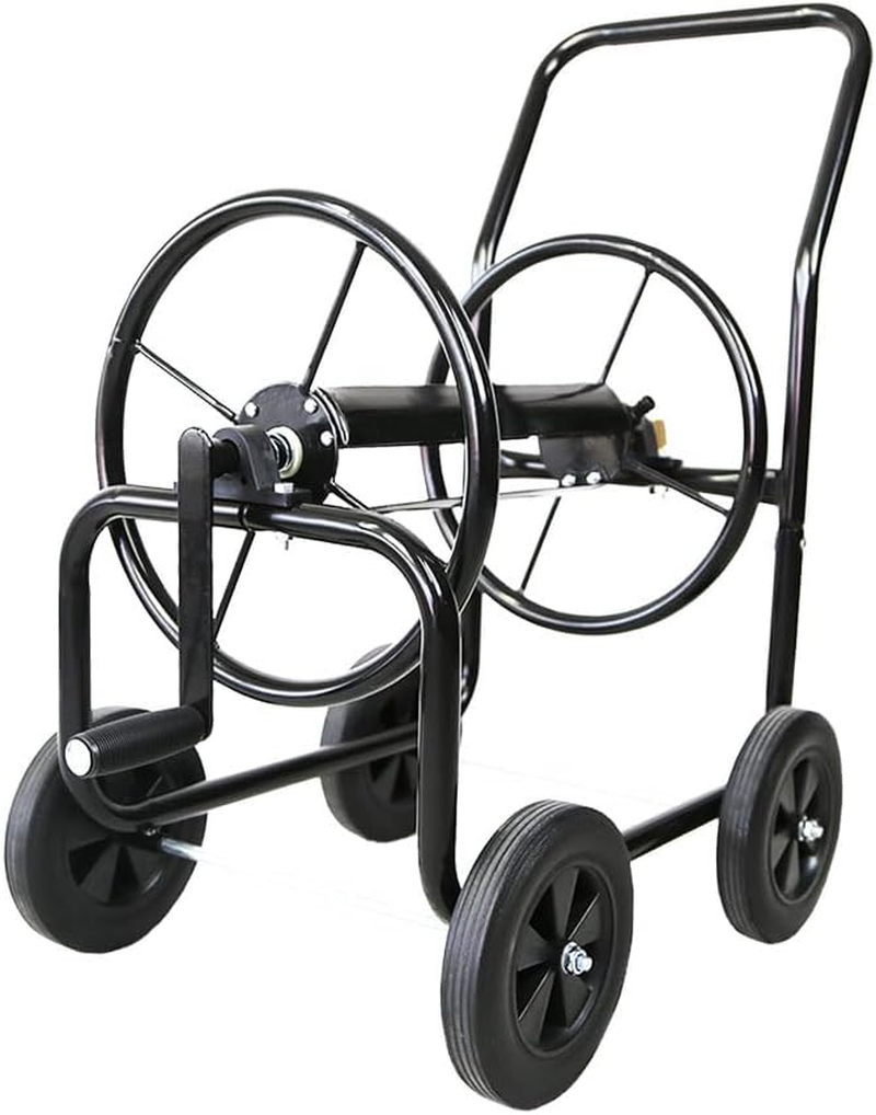 Garden Hose Reel Cart Water Wagon Trolley Yard Lawn Outdoor Planting Heavy Duty image number 3