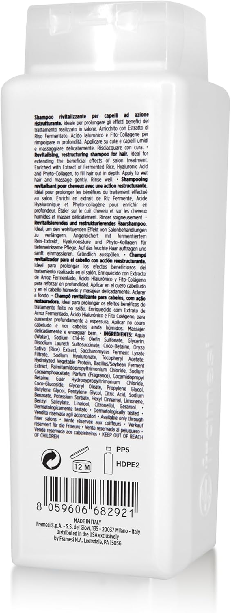 Framesi Conditioner Framesi Morphosis Re-Structure Shampoo
