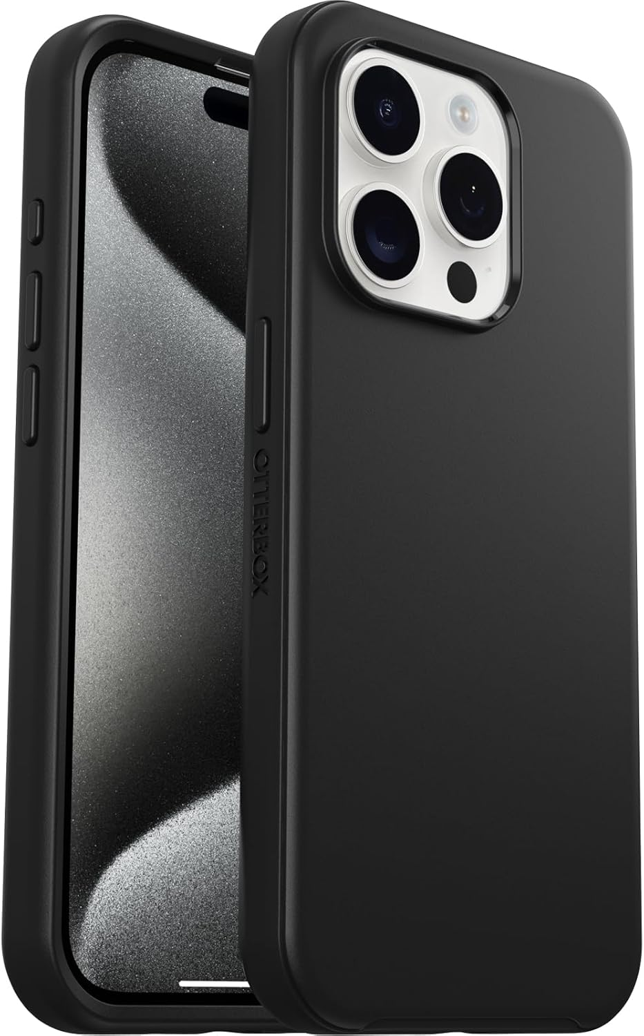 Otterbox Iphone 15 Pro (Only) Symmetry Series Case - Black, Snaps to Magsafe, Ultra-Sleek, Raised Edges Protect Camera & Screen (Ships in Polybag, Ideal for Business Customers)