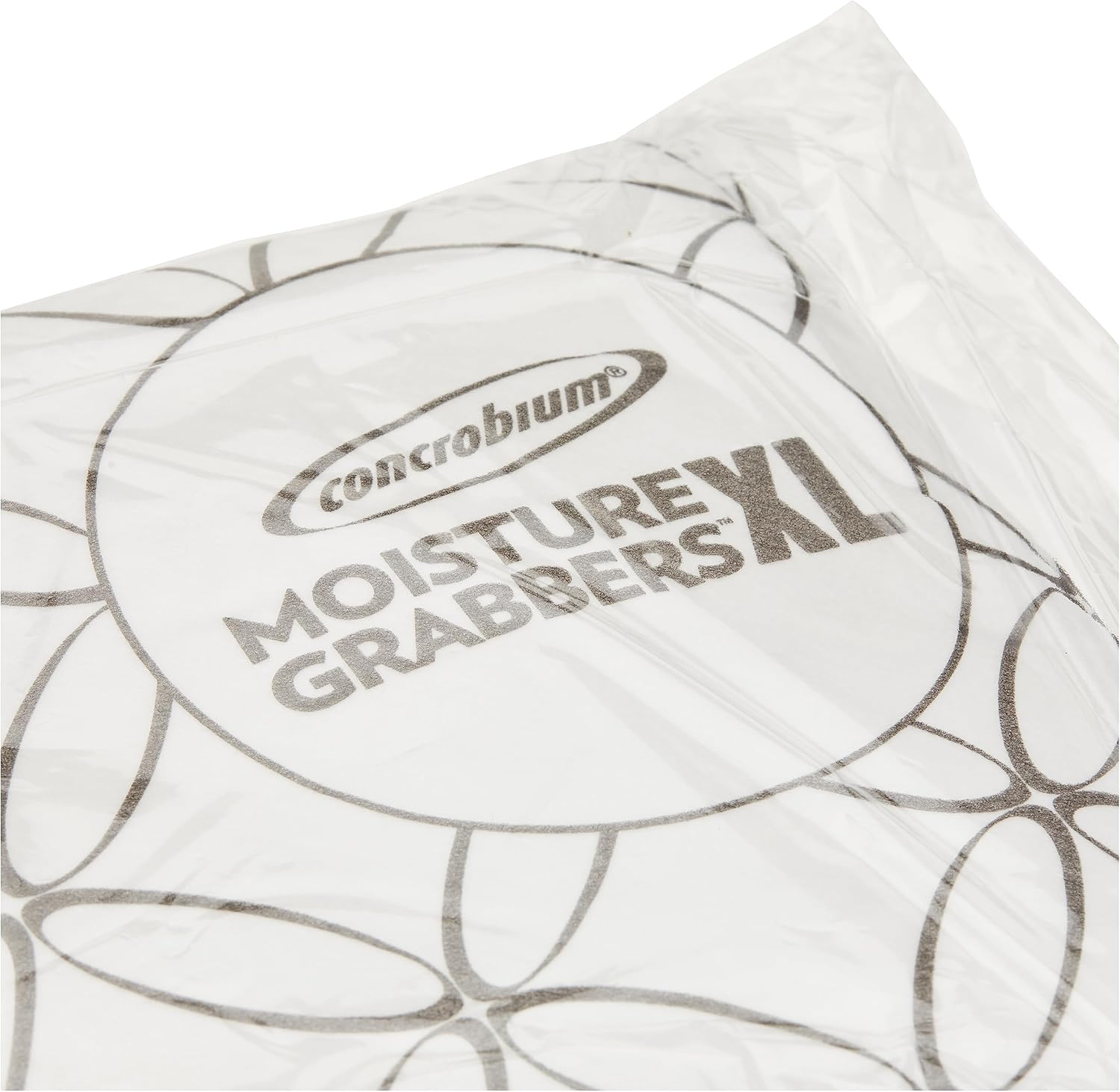 Concrobium 1Kg Moisture Grabbers XL Humidity Absorbing Pouch &ndash; Large Indoor Area Absorber & Trap, Ideal for Basements, Attics, Garages, Boats & Rvs, Effective Flood Damage Management