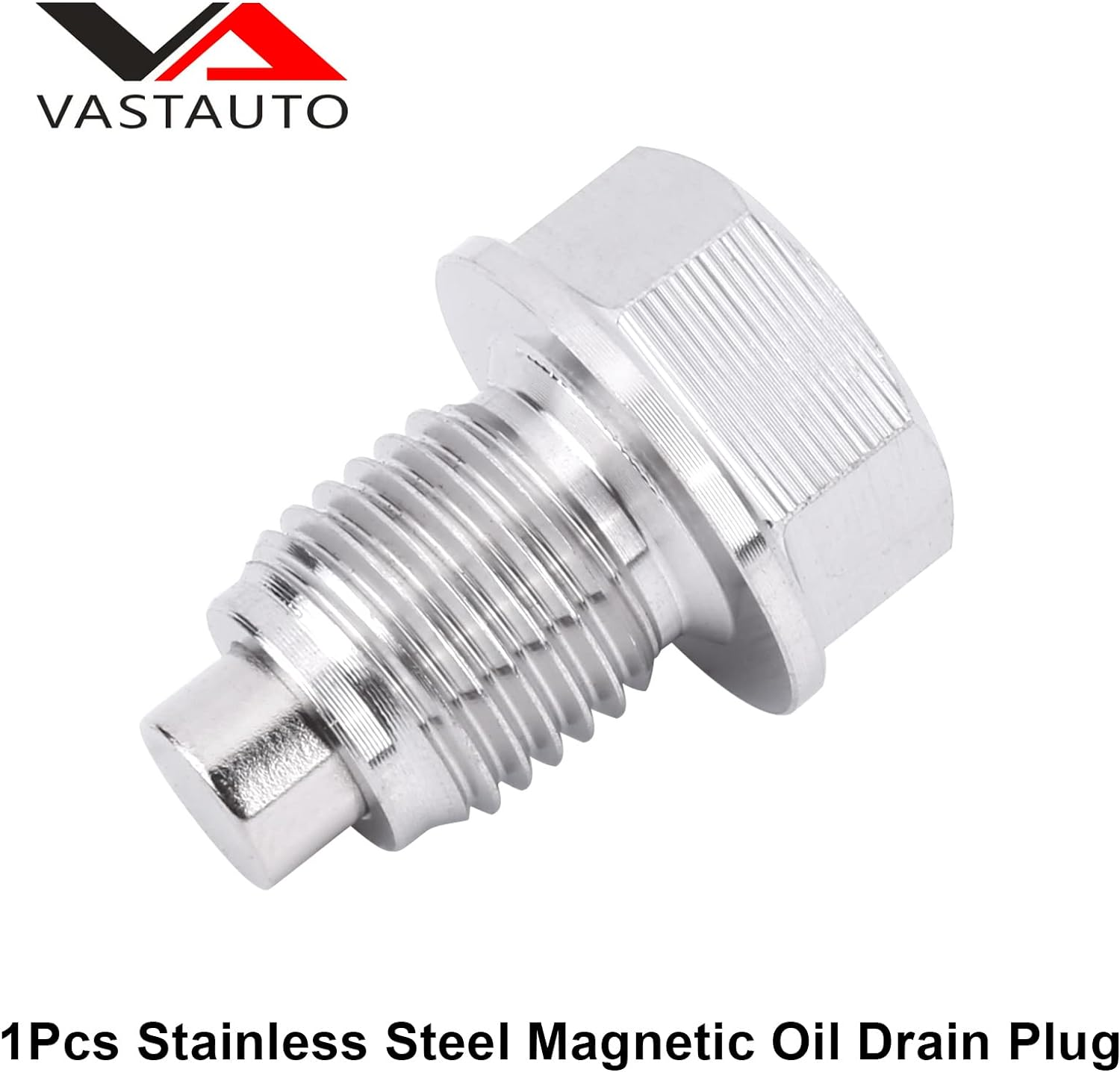 M14 X 1.5MM Stainless Steel Magnetic Oil Drain Plug with Neodymium Magnet Fits for Honda Acura Ford GM Mazda Hyundai KIA and More Vehicles image number 2