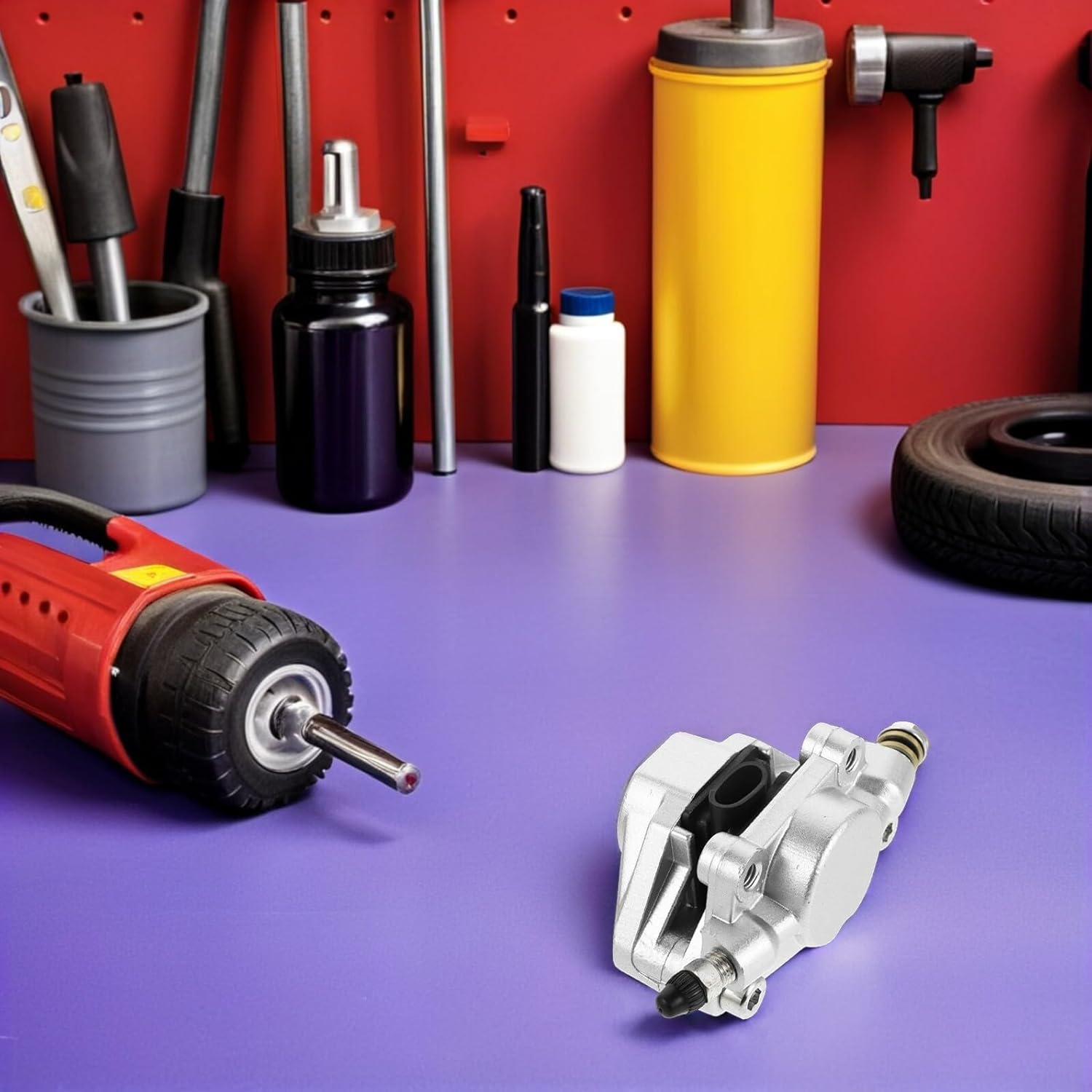 BETOOKY Hydraulic Rear Disc Brake Caliper for Atv 125Cc-250Cc, Rear Wheel Brake Assembly Compatible with Quad Go Kart Buggy off Road Vehicles image number 5