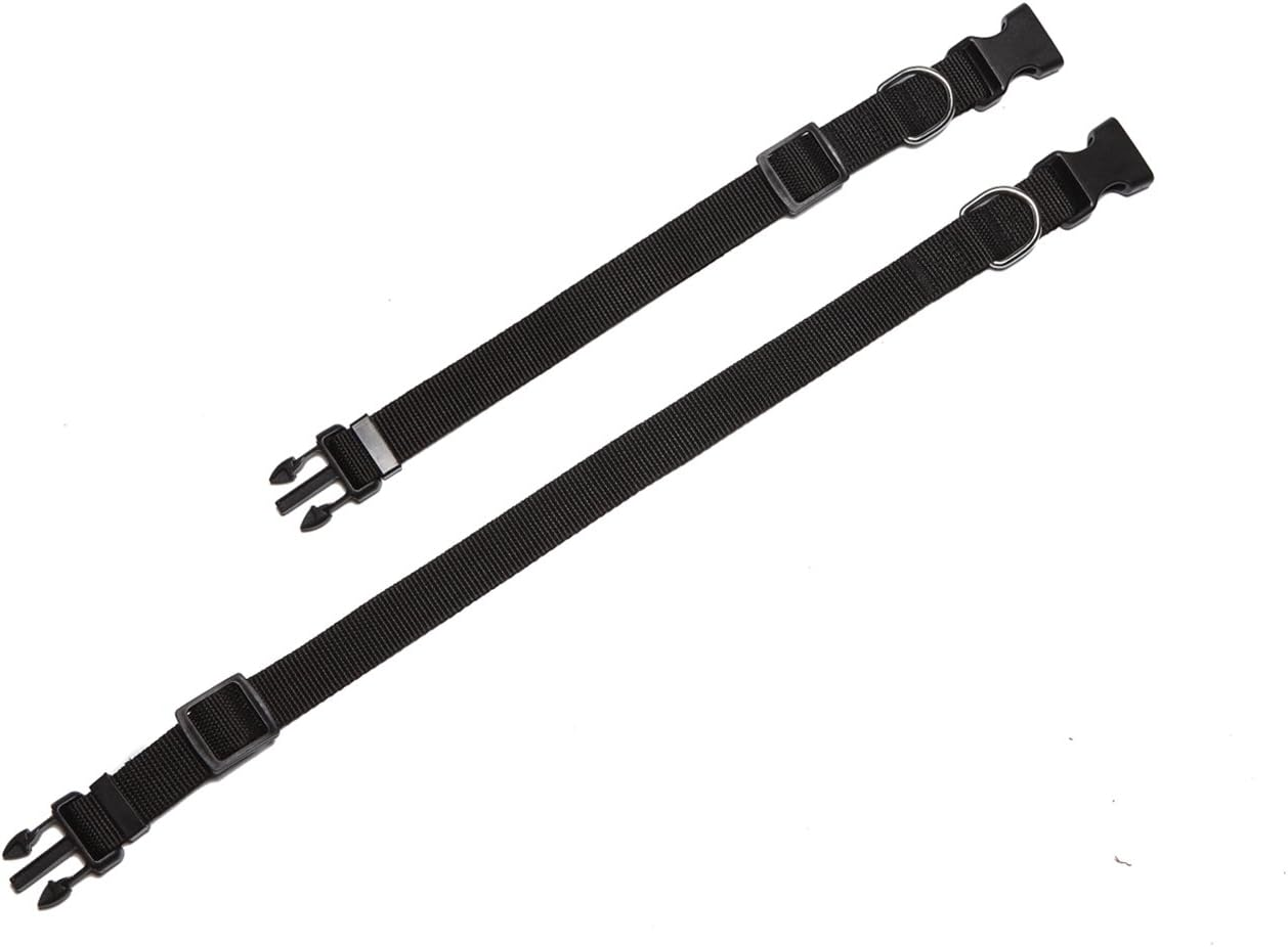 Adjustable Nylon Dog Collar, Pet Collar 1 Inch 3/4 Inch 5/8 Inch Wide, for Large Medium Small Dog ((L(1" X 16-23"), Black) - Green image number 3