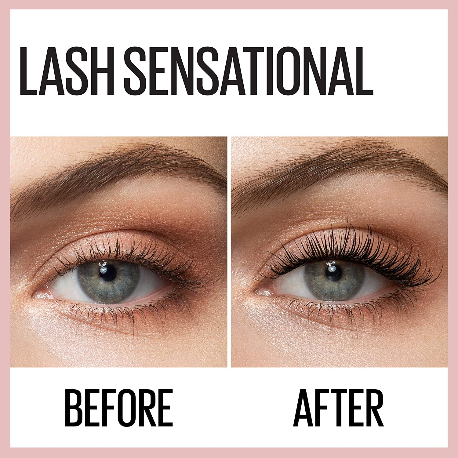 Maybelline New York Lash Sensational Black Rose Washable Mascara, Midnight Black image number 3