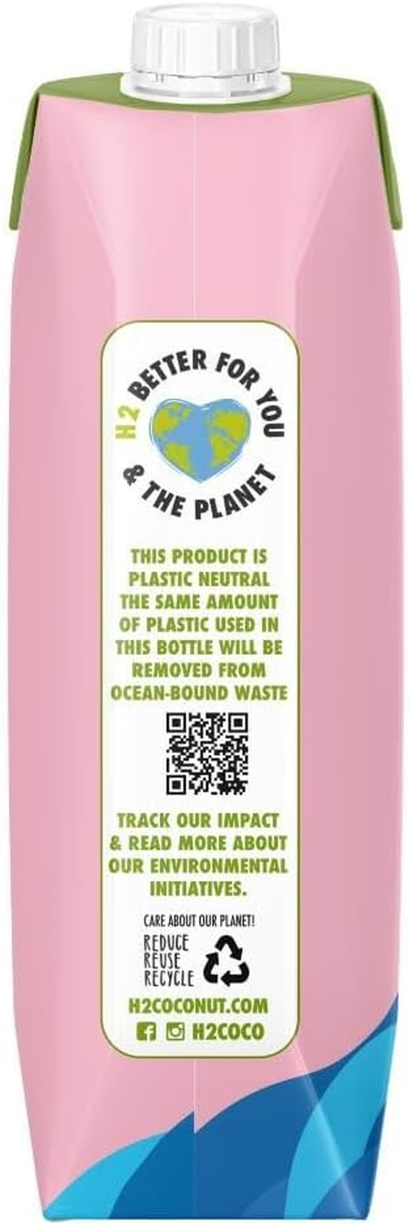 H2 Coco Pure Coconut Water, 6 X 1000 Ml, Pure Coconut Water with Lychee image number 2