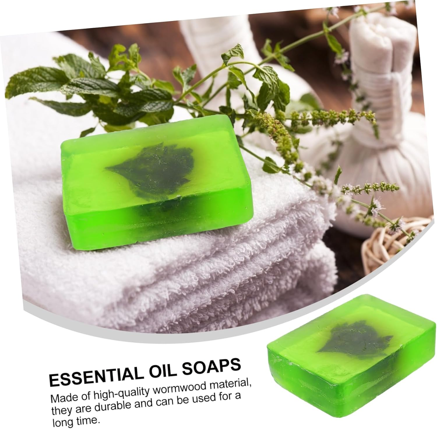 Minkissy 2Pcs Handmade Essential Oil Soaps Face Cleanser Soap Gentle Cleanser Botany Oil Moisturizing Cleansing image number 6