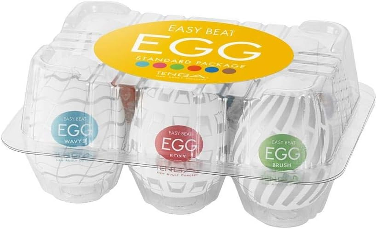 Tenga Easy Beat Egg Male Masturbator, Standard Eggs Variety Pack for Men Pleasure and Massager , EGG-VP6(3) 6 Counts image number 4