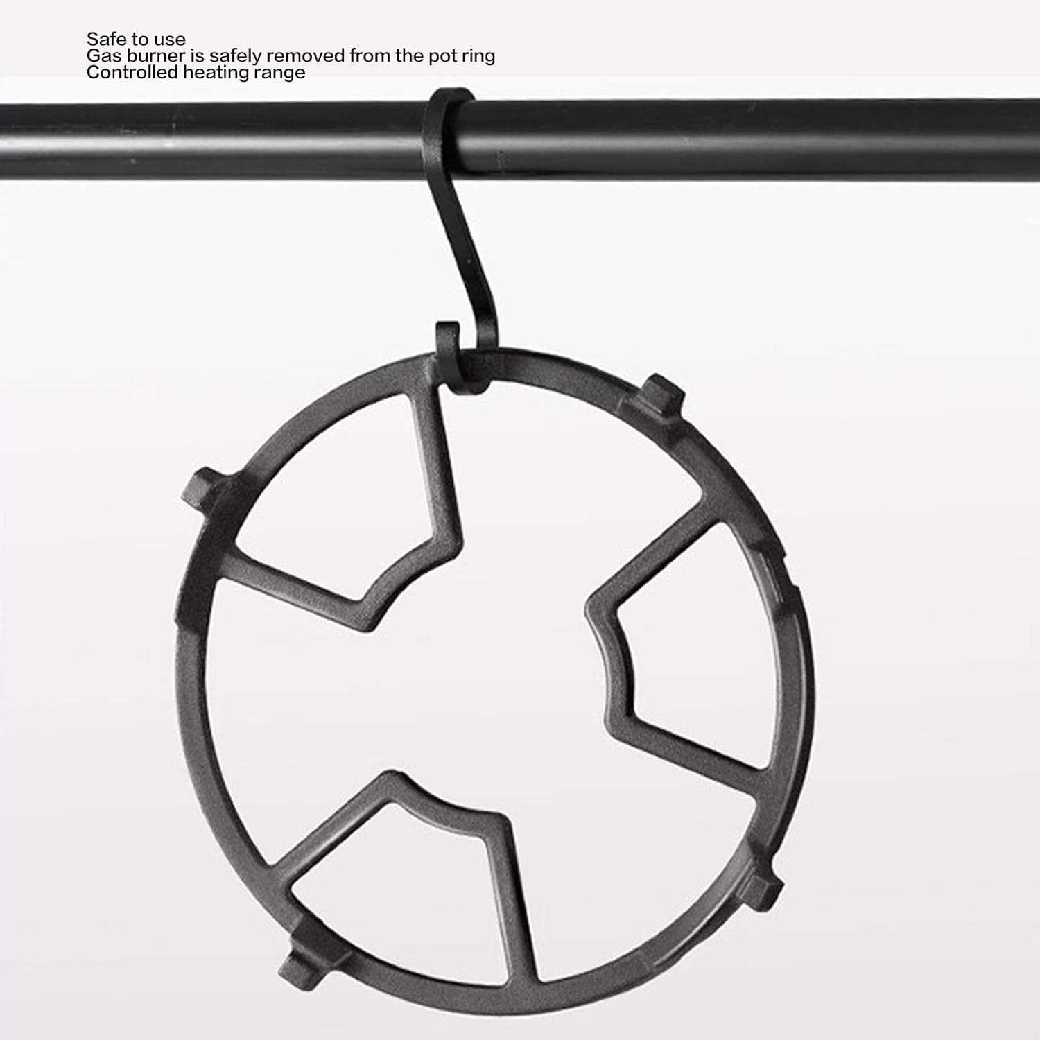 Non Slip Cast Iron Wok Support for Kitchen Accessories - Cast Iron Wok Rack Slip Resistant Gas Stove Wok image number 6