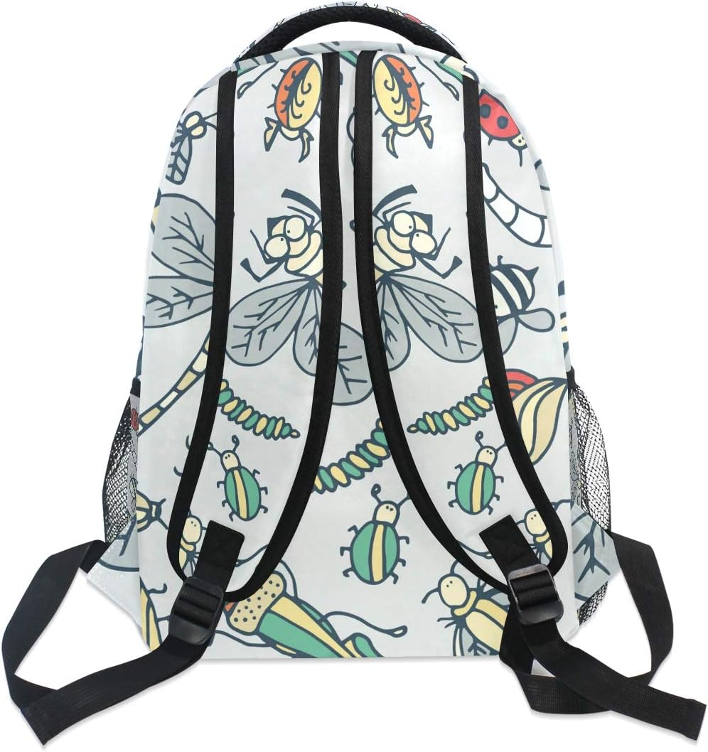 School College Backpack Rucksack Travel Bookbag Outdoor Animals - Bike Red Black Color Flames image number 2