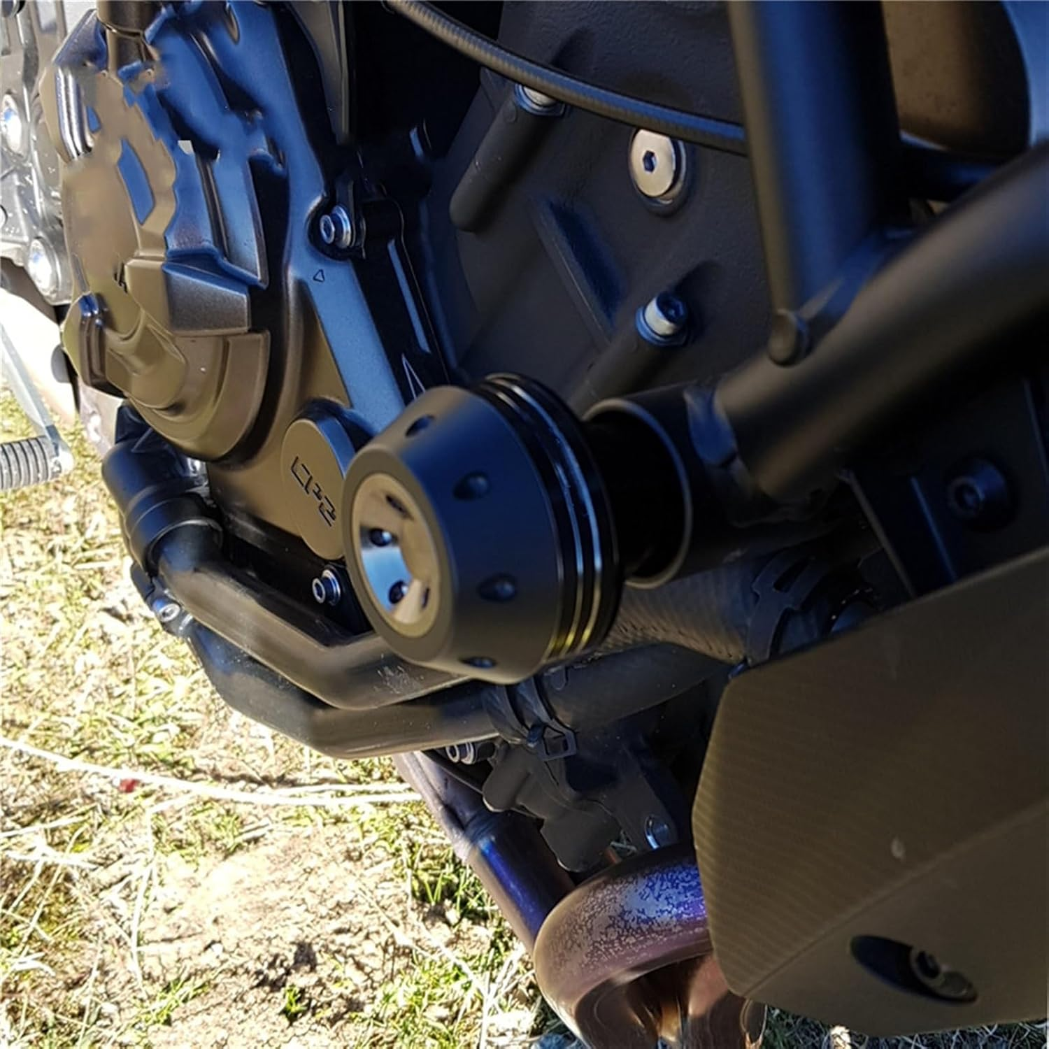 Motorbike Frame Sliders Motorcycle Accessories for Yamaha MT-03 MT03 MT 07 MT-09 2015 2016 2017 2018-2020 Frame Crash Pads Engine Case Sliders Protector (Color : Gray, Size : MT09 10MM) image number 1