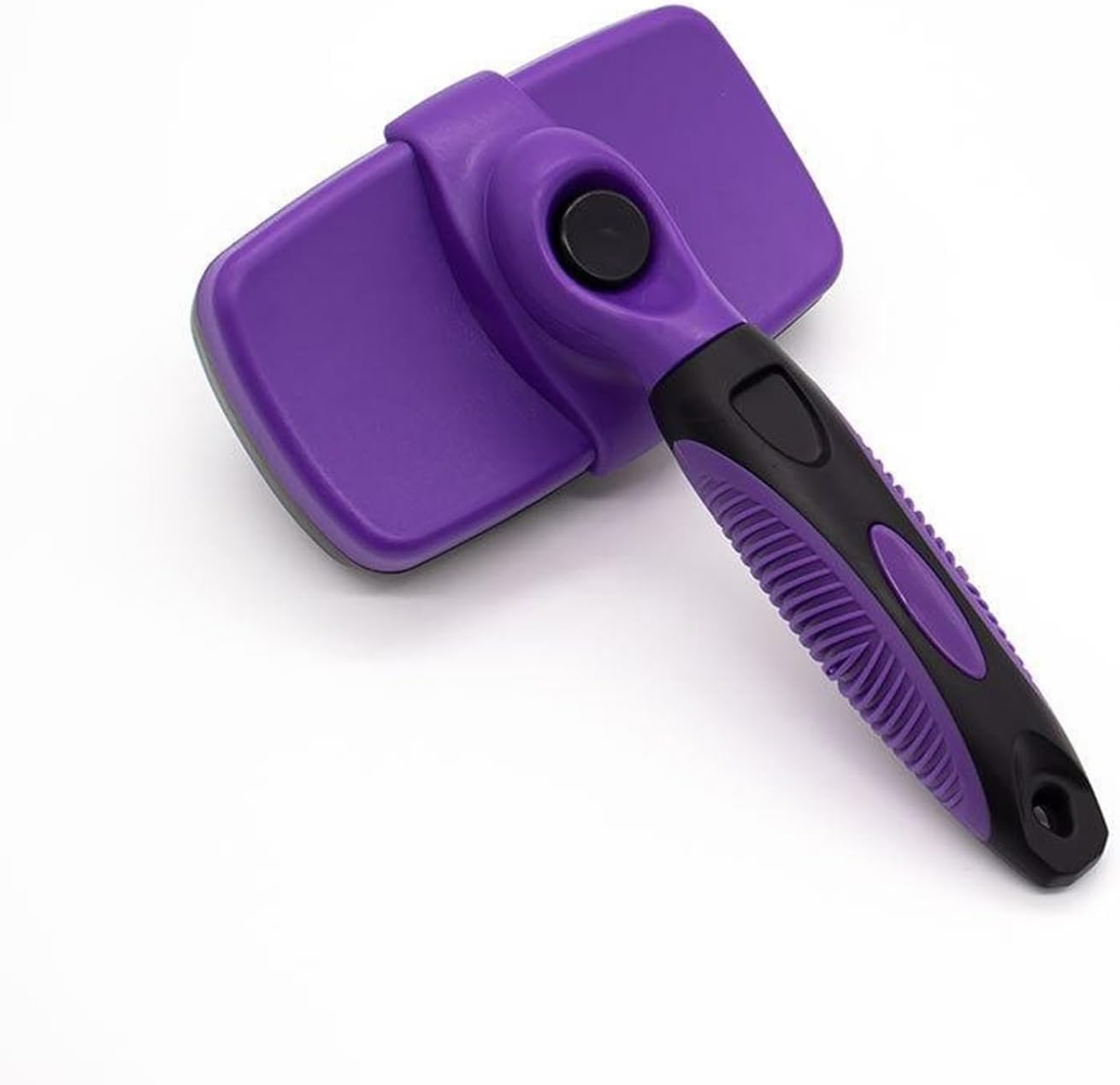 PHCOMRICH Self Cleaning Slicker Brush for Dogs& Cats, Skin Friendly Grooming Brush Grooming Tool for Dogs & Cats, Deshedding Pet Supplies Accessories (Purple)