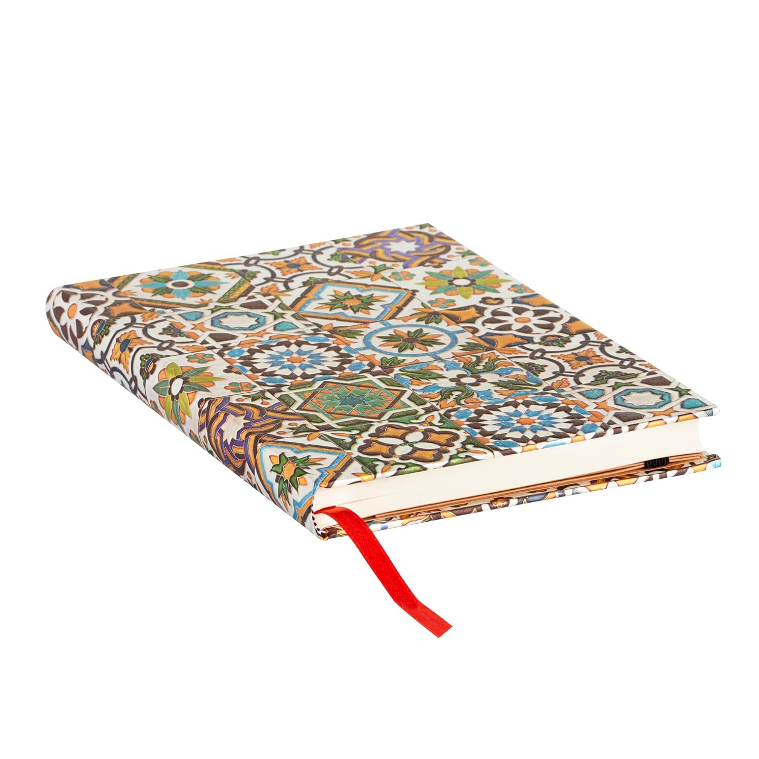 Porto (Portuguese Tiles) Midi Unlined Hardback Journal (Elastic Band Closure) image number 4