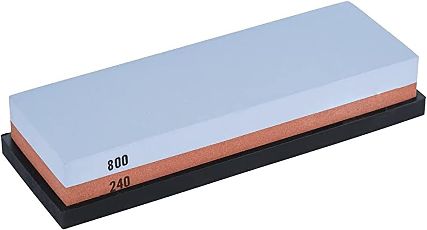 Knife Sharpening Water Wet Stone Sharpener Japanese Grinding Dual Whetstone with Non-Slip Stand Holder (240/800) image number 6