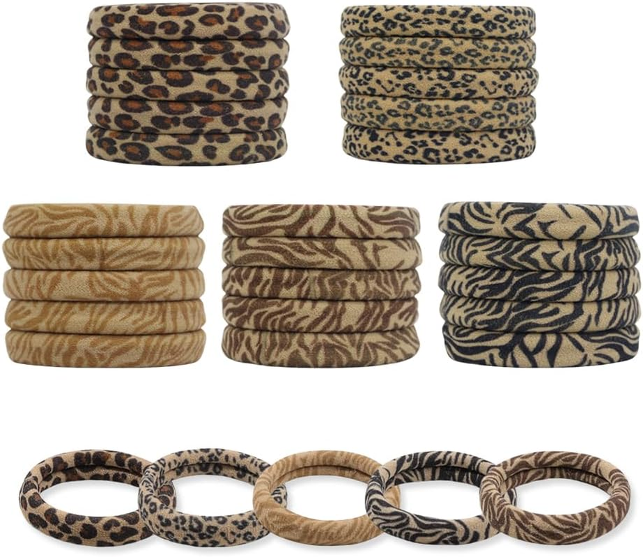 GIDWRIY Pack of 30 Women'S Hair Scrunchies, Hair Bands for Thin Hair, Braid Holder, Elastic, Hair Ties for Women, Hair Elastic Band, Soft, Hair Bobbles Girls Scrunchies for Women, Curly Straight Hair image number 3