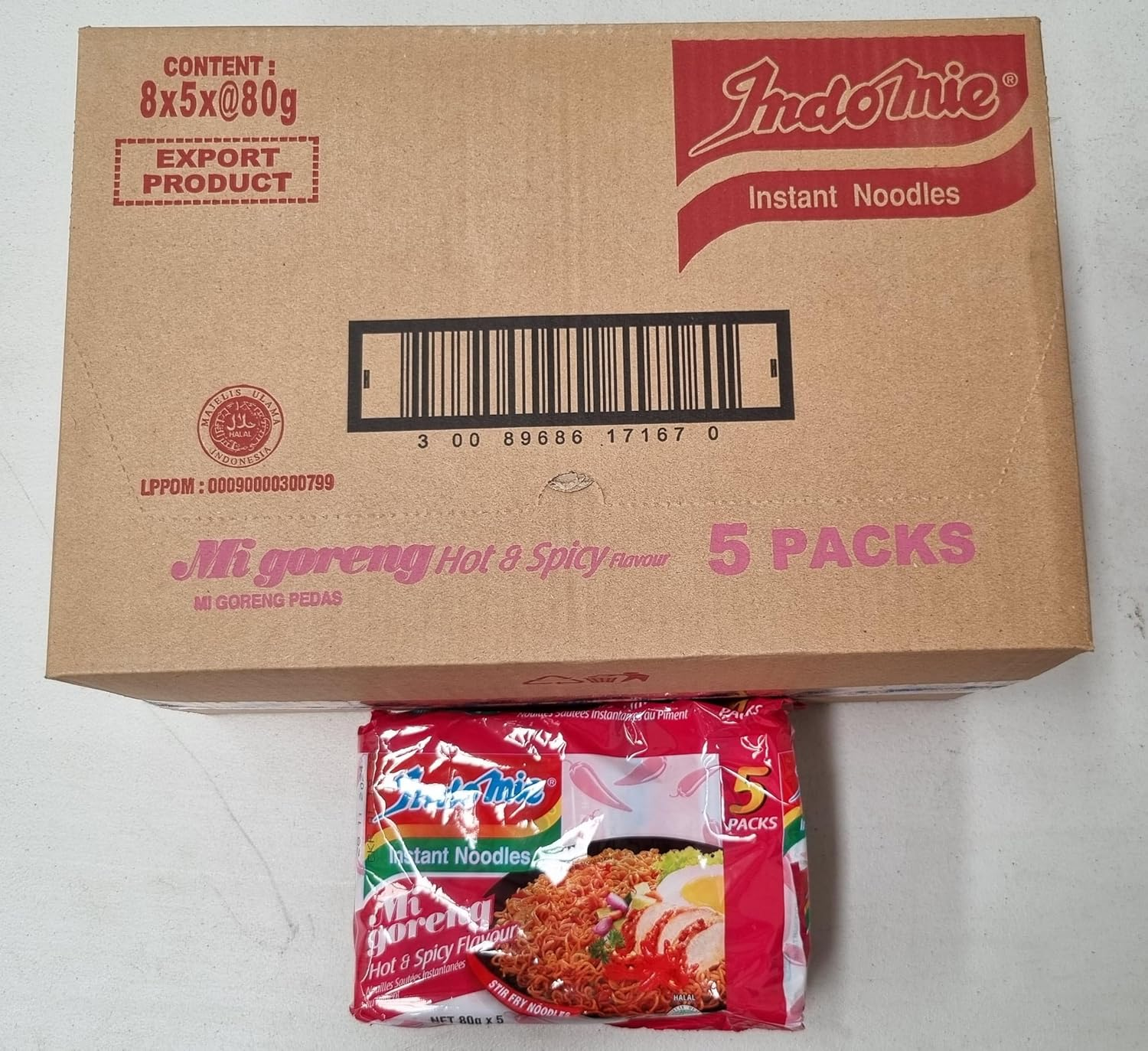 Indomie Mi Goreng Hot and Spicy Flavour Instant Noodle 80G X 40 Packs image number 3