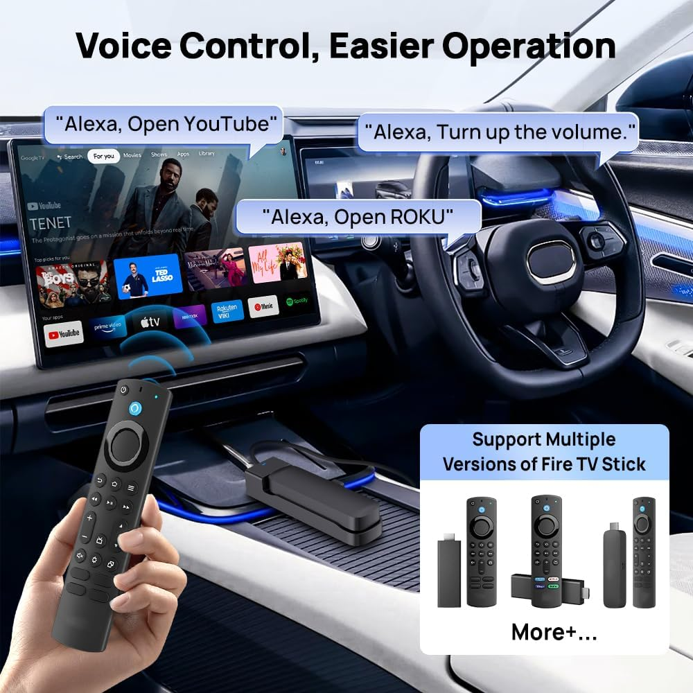 Carlinkit 2025 Firedrive Link, Car TV HDMI Adapter, Car TV Mate, Car Hdml Multimedia Adapter Design for TV Stick, Convert Wired Carplay to HDMI for TV Stick Streaming, Only Fit for OEM Carplay Cars image number 4