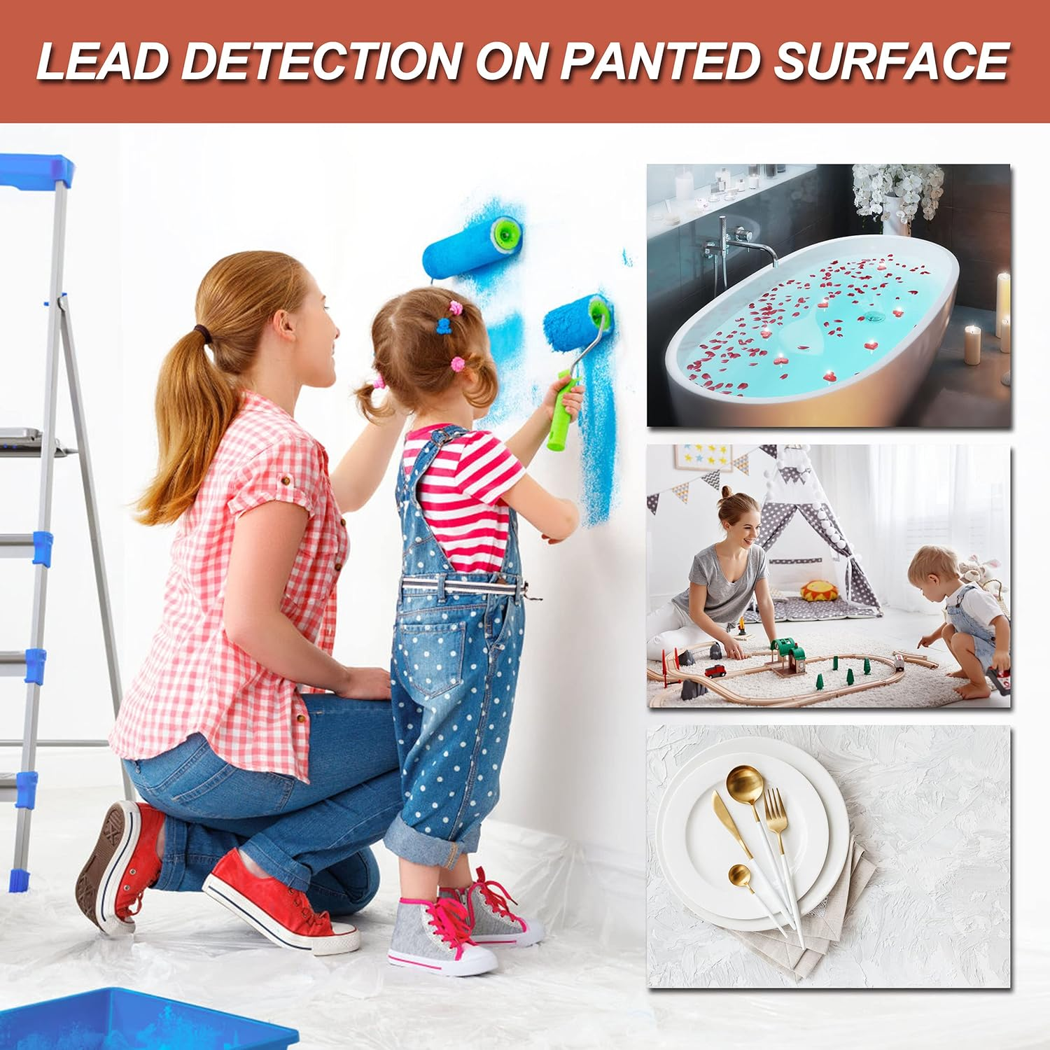 Aawipes Lead Test Kit (30 Rapid Testing Swabs) 30-Second Results. Dip in White Vinegar. Home Use for All Surfaces - Painted, Dishes, Toys, Jewelry, Metal, Ceramics, Wood (LS30) image number 4