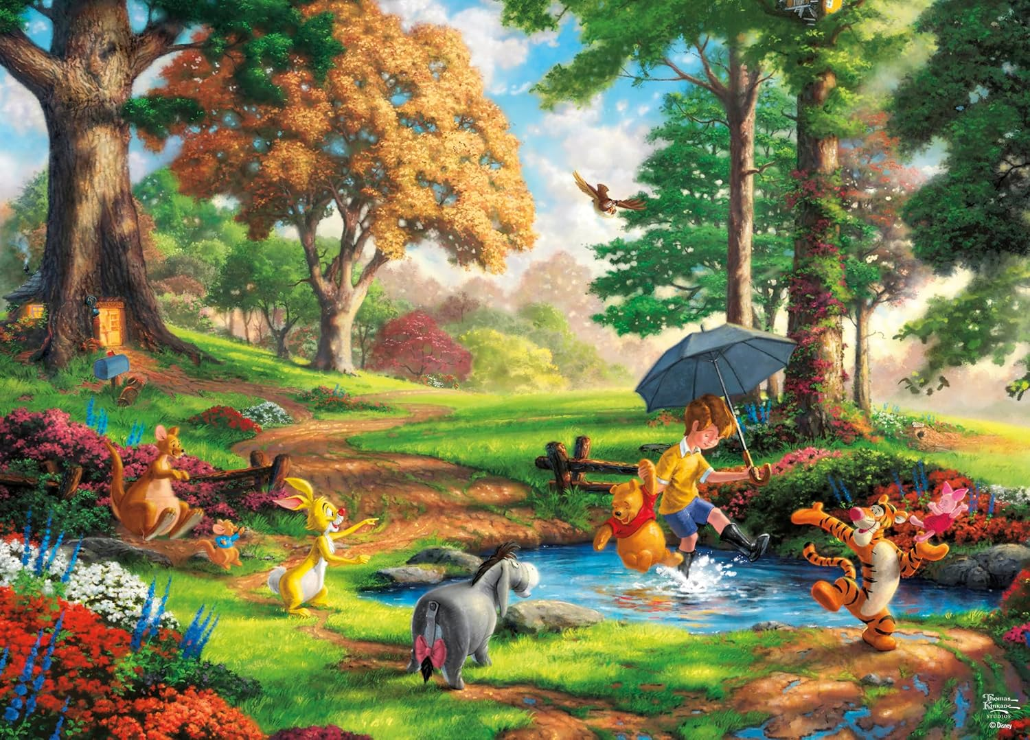 Ceaco - Thomas Kinkade - Disney - Winnie the Pooh - 1000 Piece Jigsaw Puzzle image number 5