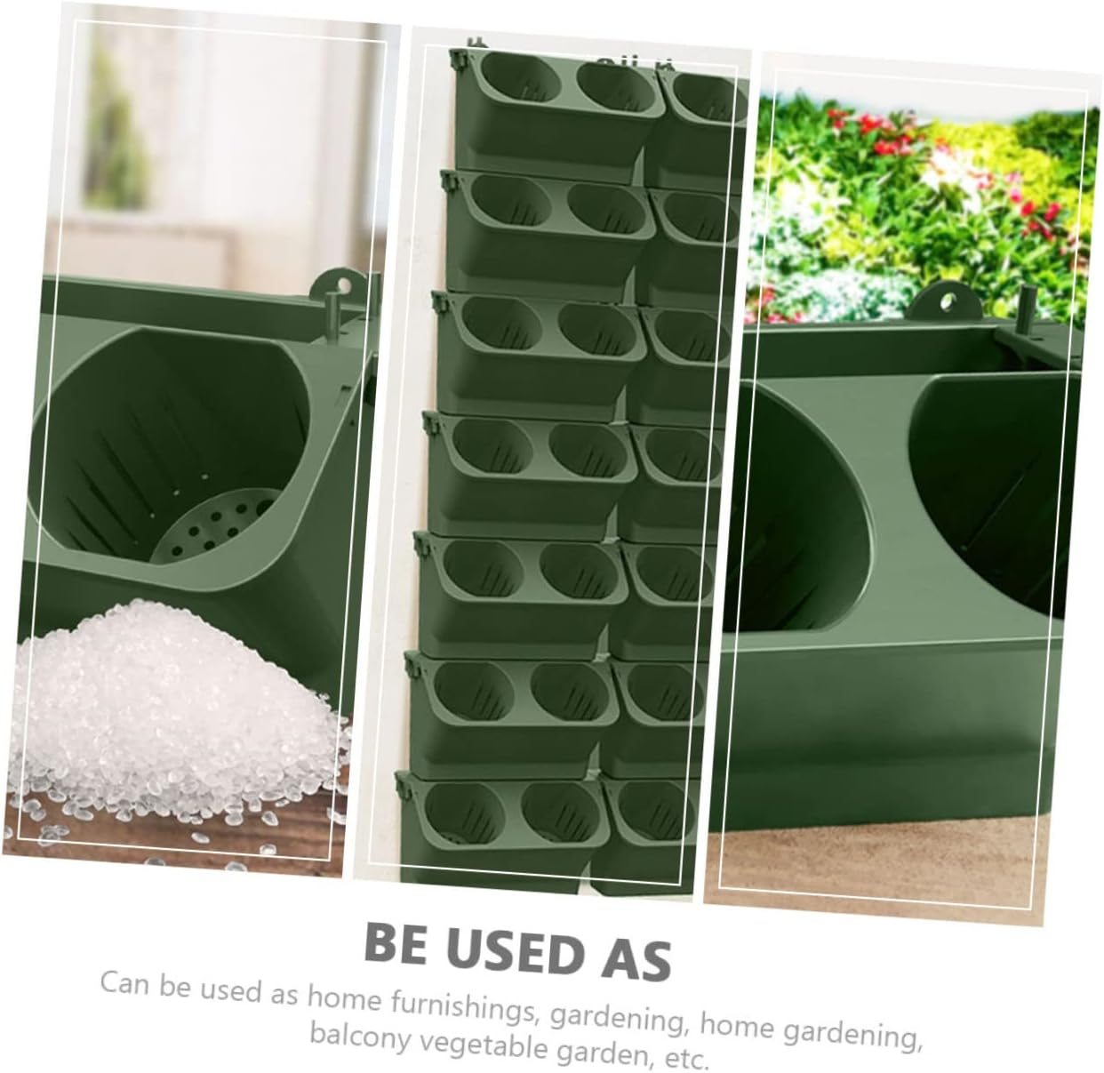 FUNOMOCYA Plant Wall Flower Pot Hanging Flower Holder Balcony Hanging Planter for Indoor Plants Modular Vertical Gardening Supplies Wall Planter Design for Home and Seedling Pots