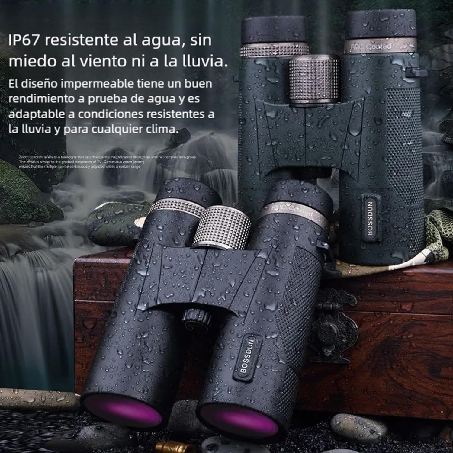 Warmax Binoculars, Warmax Binoculars 12X42 Adults High Magnification Binoculars, Great for Birdwatching, Traveling, Stargazing, Hunting and Concerts, Wider View, Smart Focus (Green) image number 2
