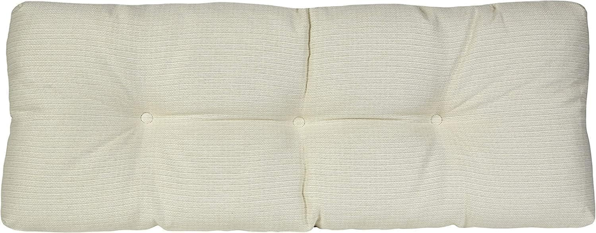 Klear Vu the Gripper Omega Non-Slip Tufted Bench Cushion for Indoor Furniture, Entryway Storage, Bay Window, Corner Nook or Piano Seat, 35 Inches, 01 Ivory image number 4