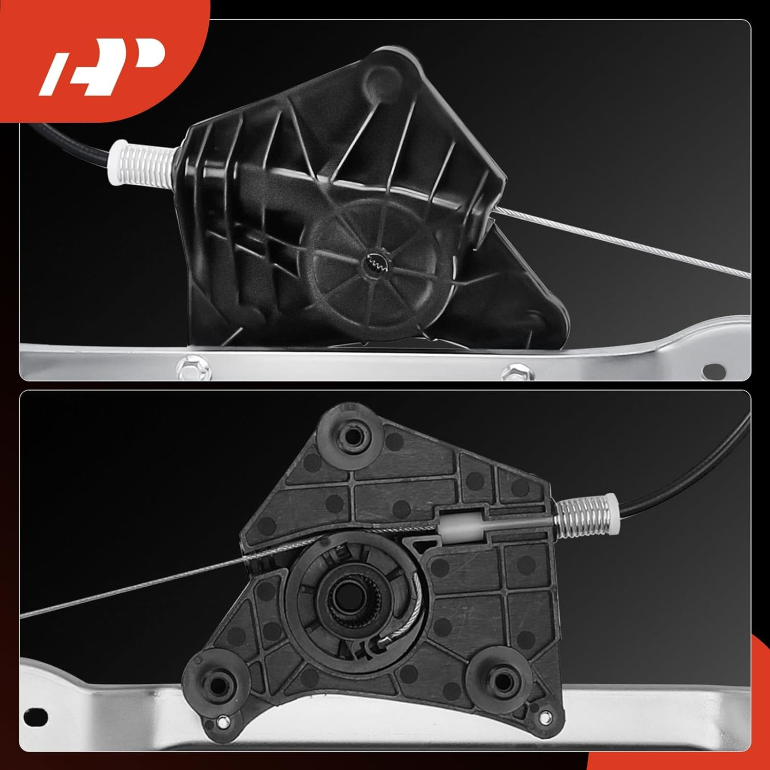 A-Premium Power Window Regulator without Motor for Dodge Avenger 2008-2010 Sedan Front Right Passenger Side image number 1