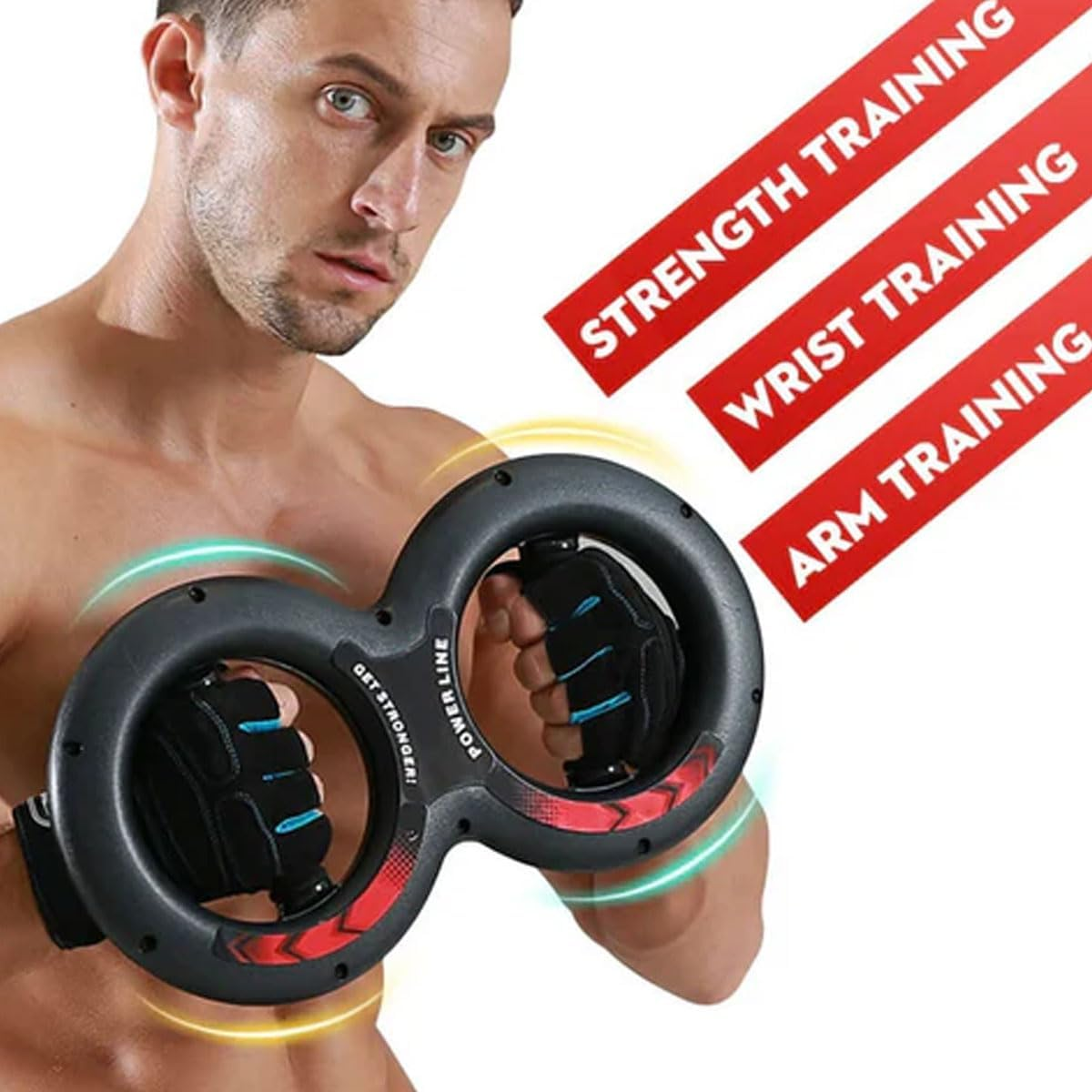 AIMALL 8-Character Wrist Power Device, Multifunctional Arm Power Grip, Enhanced Strength Training Tool