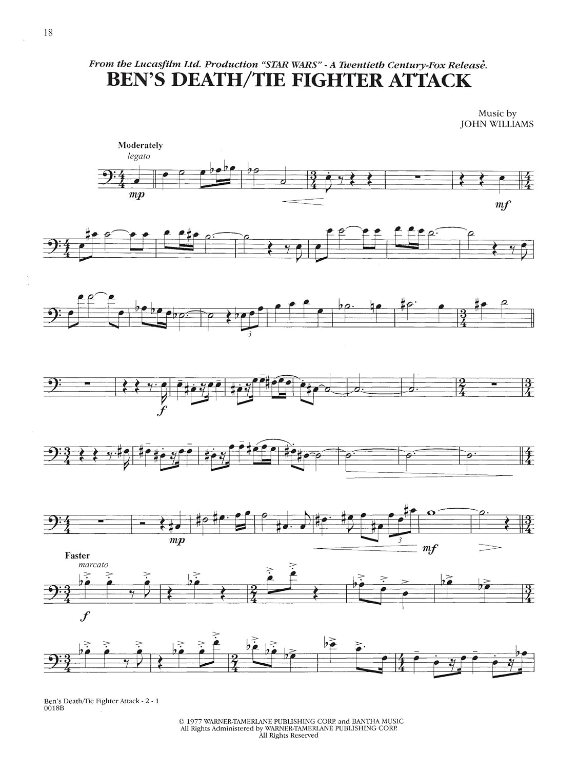 Music from the Star Wars Trilogy: Trombone