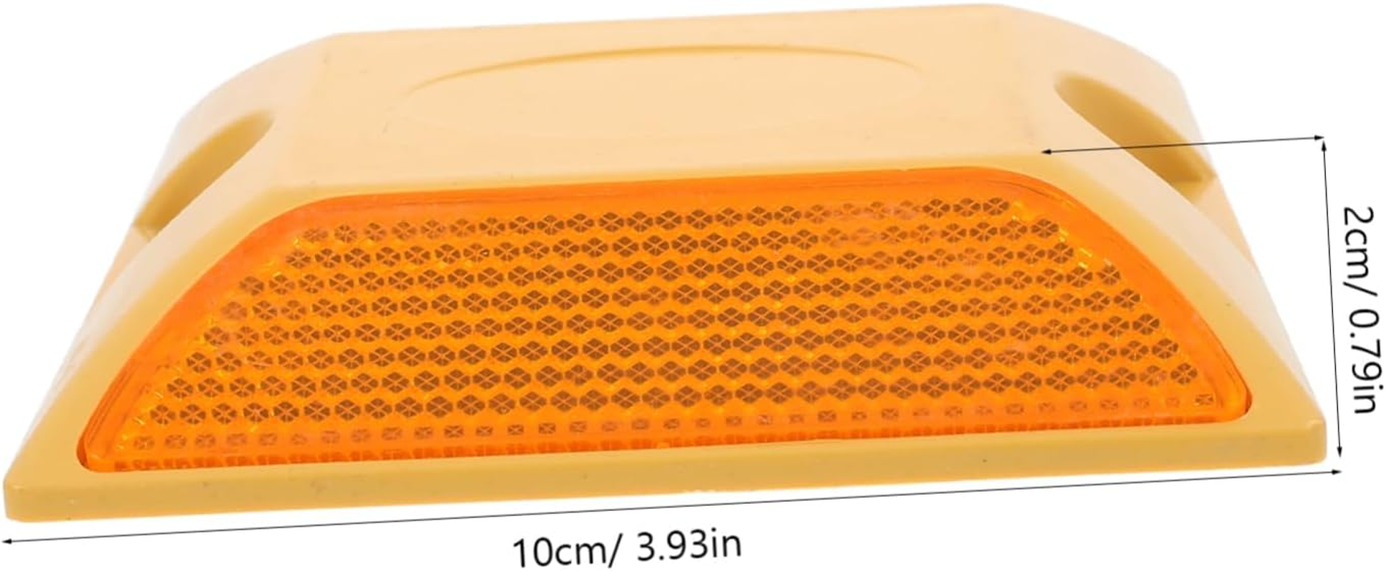 4Pcs Reflective Plastic Road Spikes Highway Deceleration Plate Buffer Pad for Driveway Night Safety image number 6