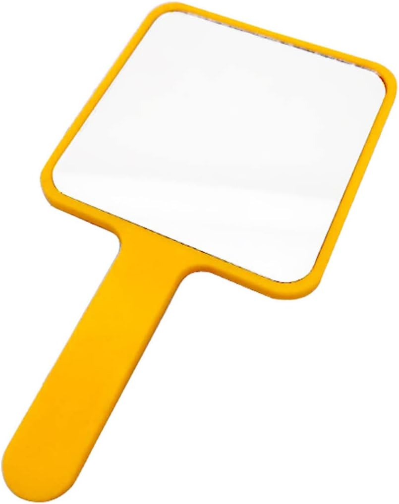 Hand Held Mirror Square Large Makeup Mirror Salon Barbers Hairdressers Tool Rose Home Office Supply